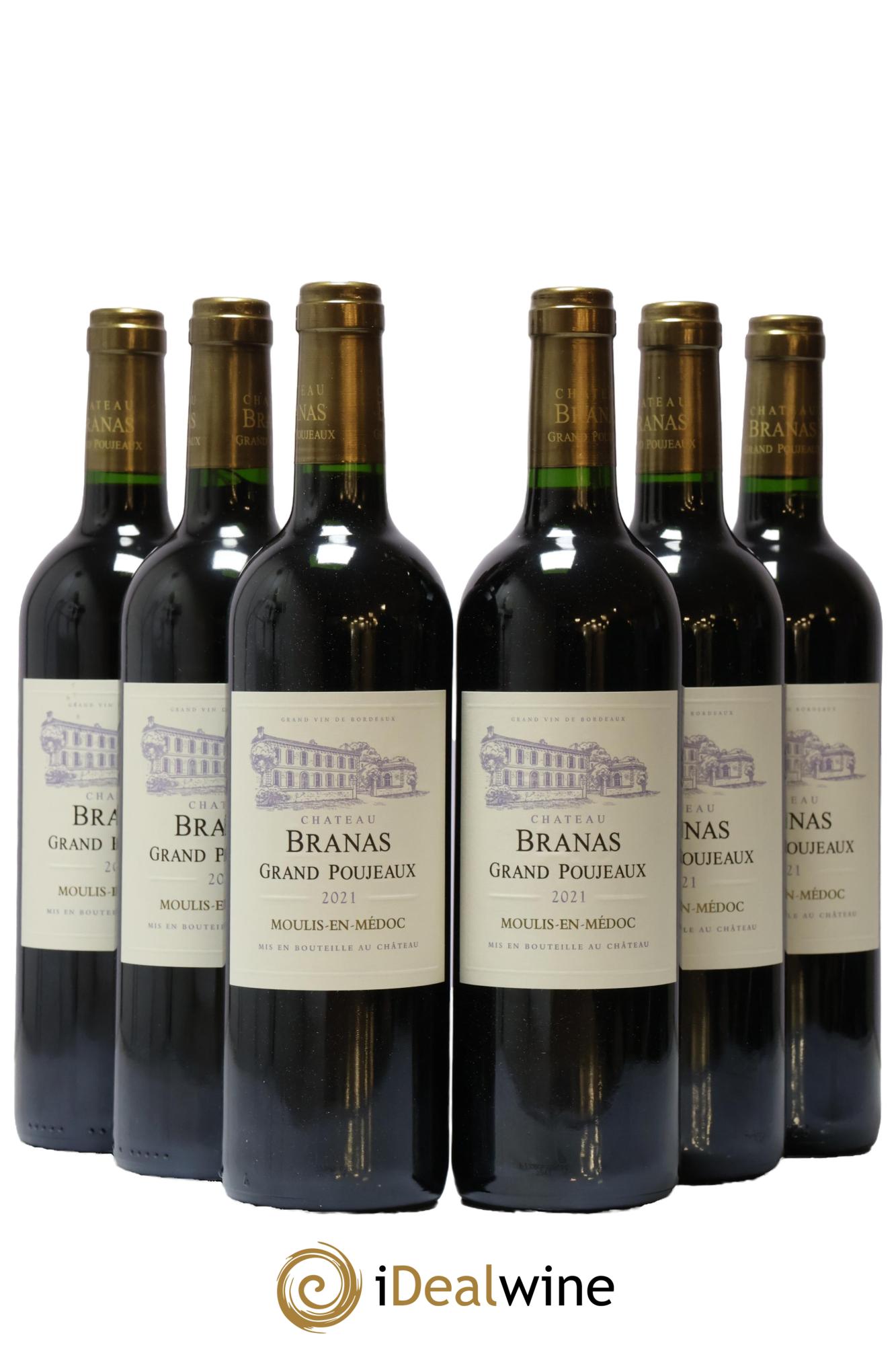 Château Branas Grand Poujeaux Cru Bourgeois  2021 - Posten von 6 Flaschen - 0