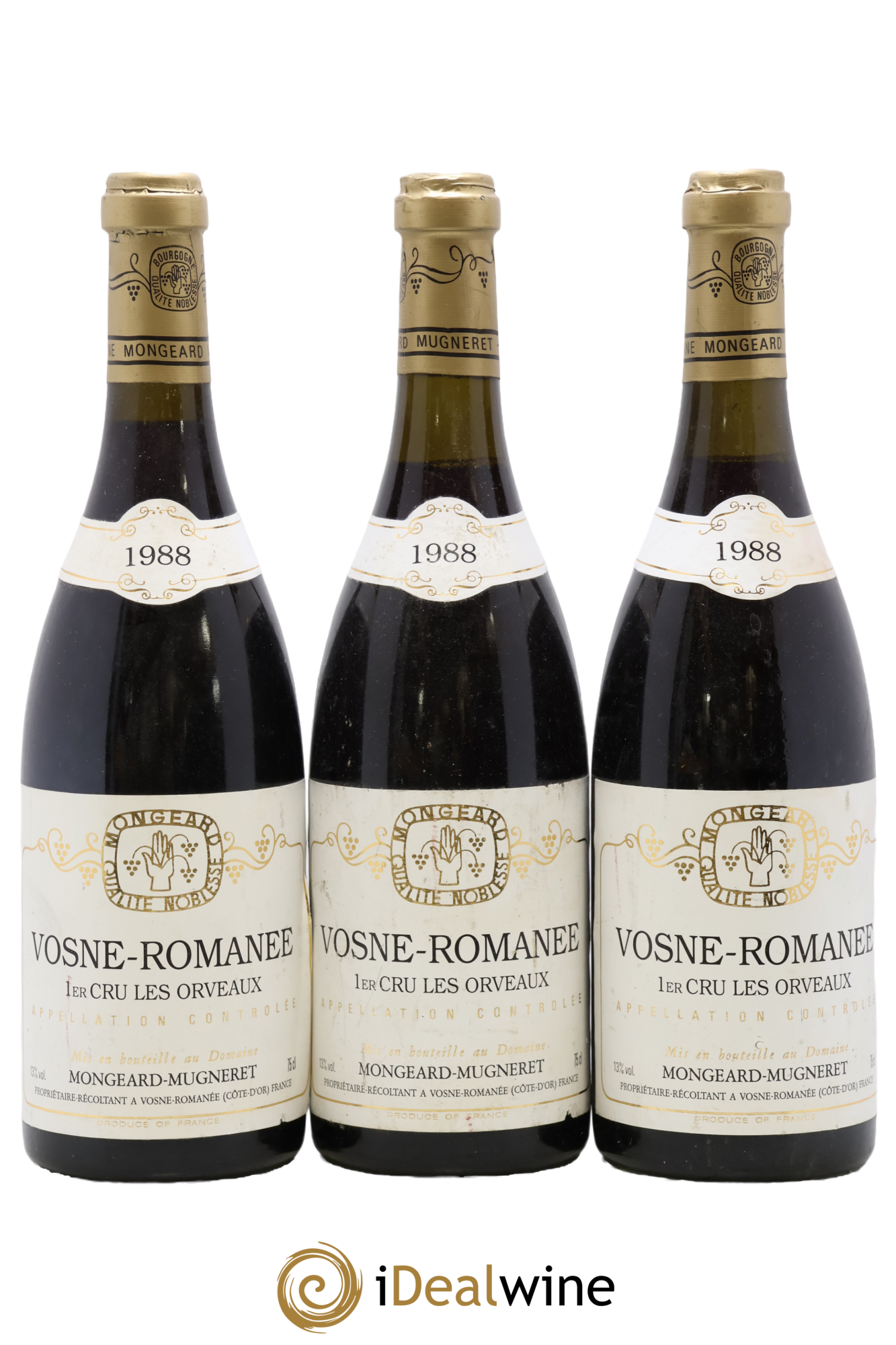 Vosne-Romanée 1er Cru En Orveaux Mongeard-Mugneret (Domaine) 1988 - Posten von 3 Flaschen - 0
