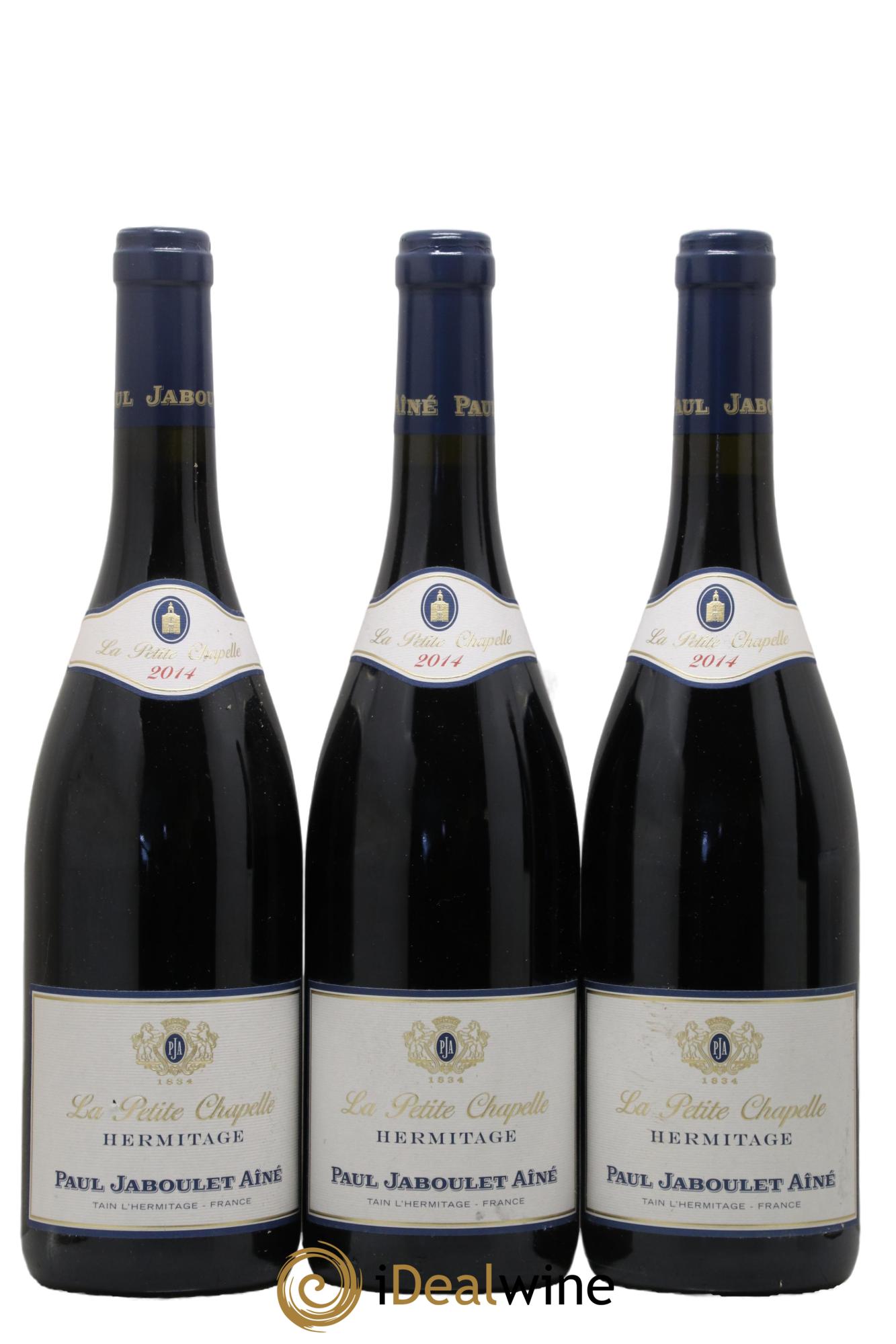 Hermitage La Petite Chapelle Paul Jaboulet Ainé 2014 - Lot of 3 bottles - 0