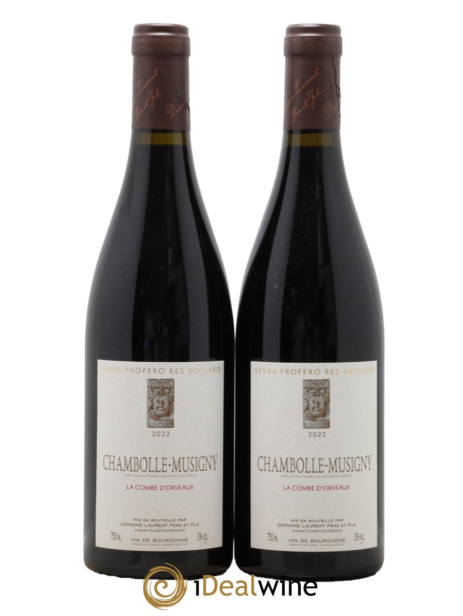 Chambolle-Musigny La Combe d'Orveaux Laurent Père et Fils (Domaine) 2022 - Lot de 2 bouteilles - 0
