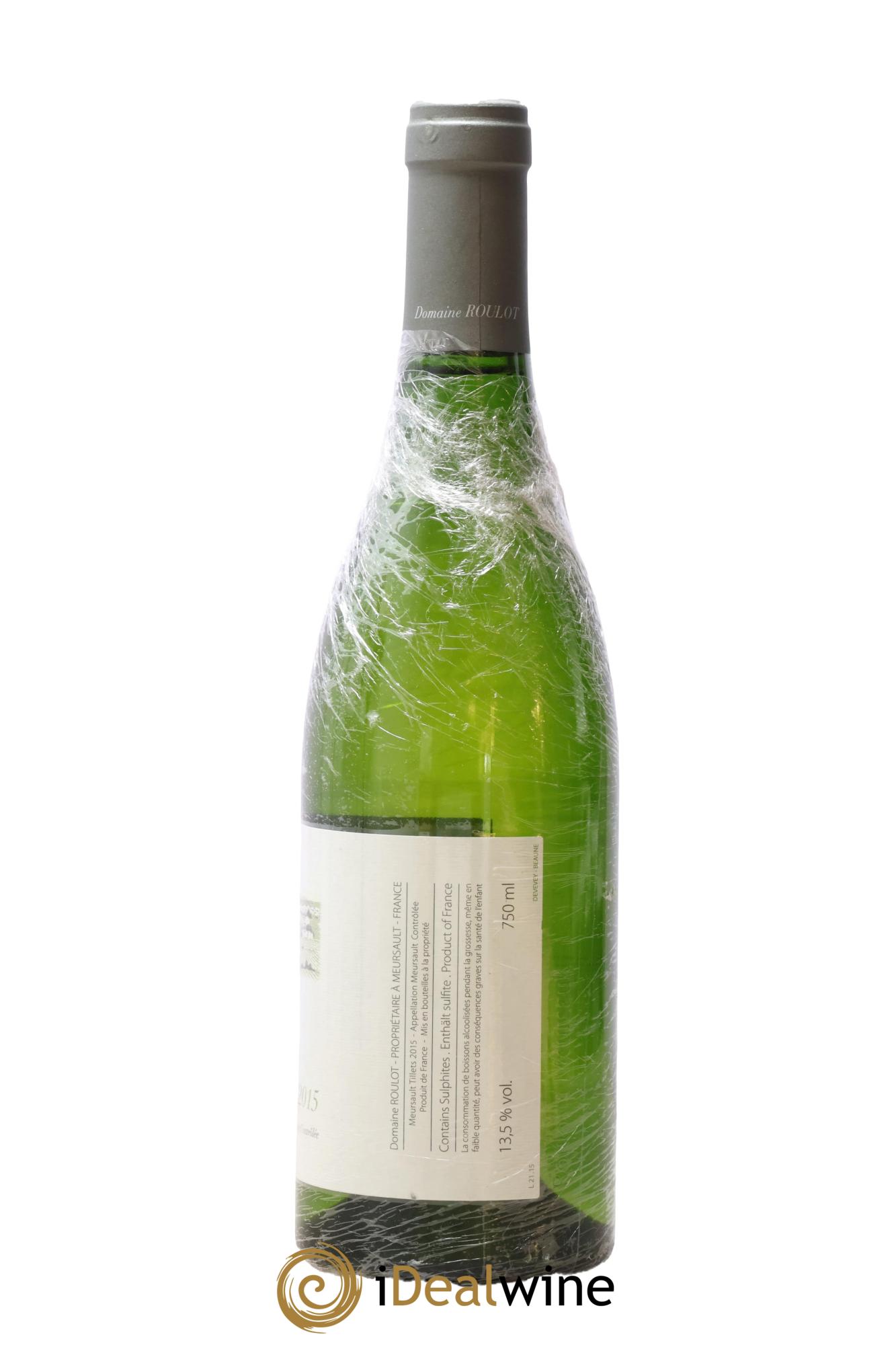 Meursault Les Tillets Roulot (Domaine) 2015 - Lot de 1 bouteille - 1