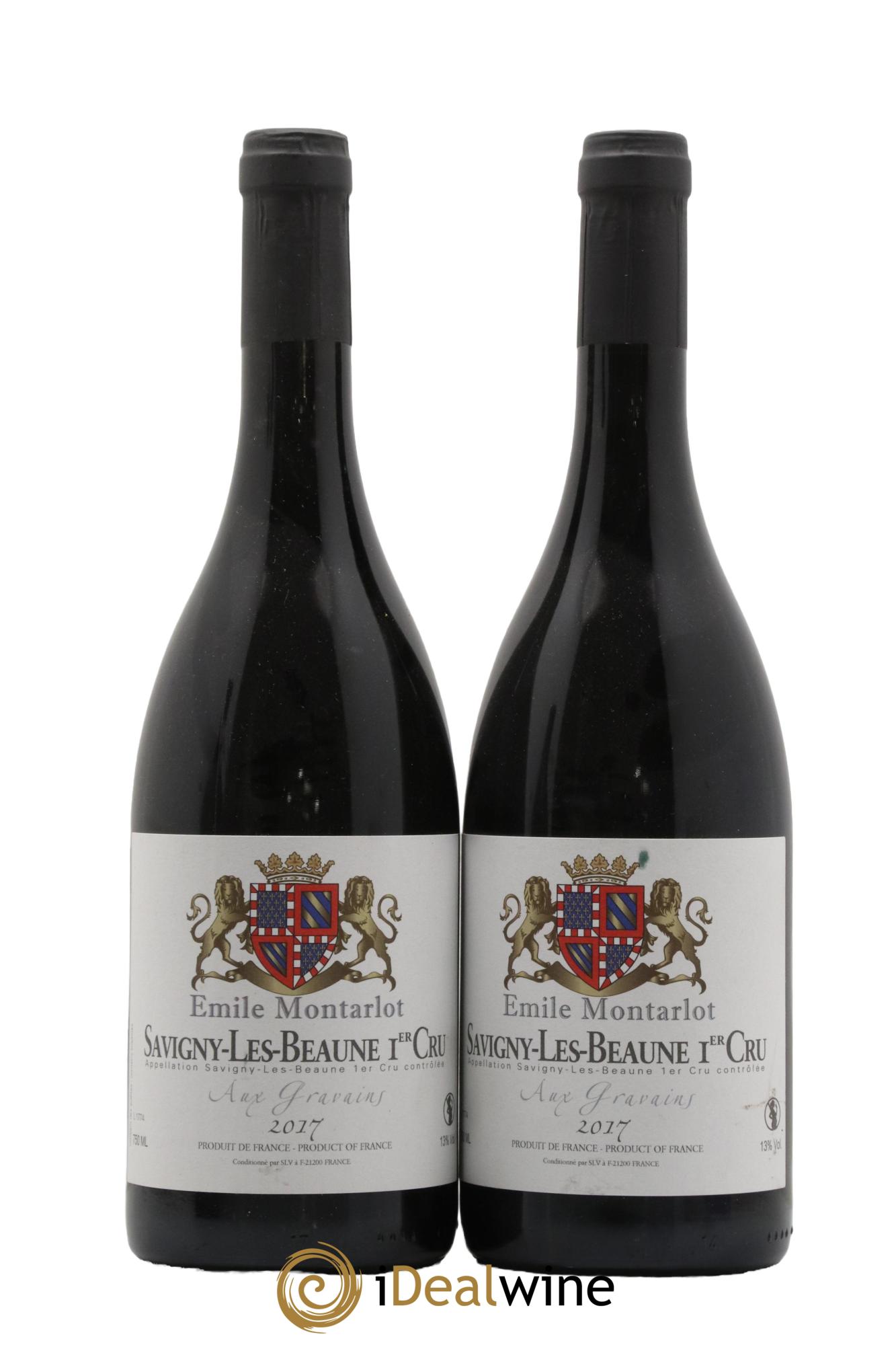 Savigny-lès-Beaune 1er Cru Aux Gravains Domaine Emile Montarlot 2017 - Lot de 2 bouteilles - 0