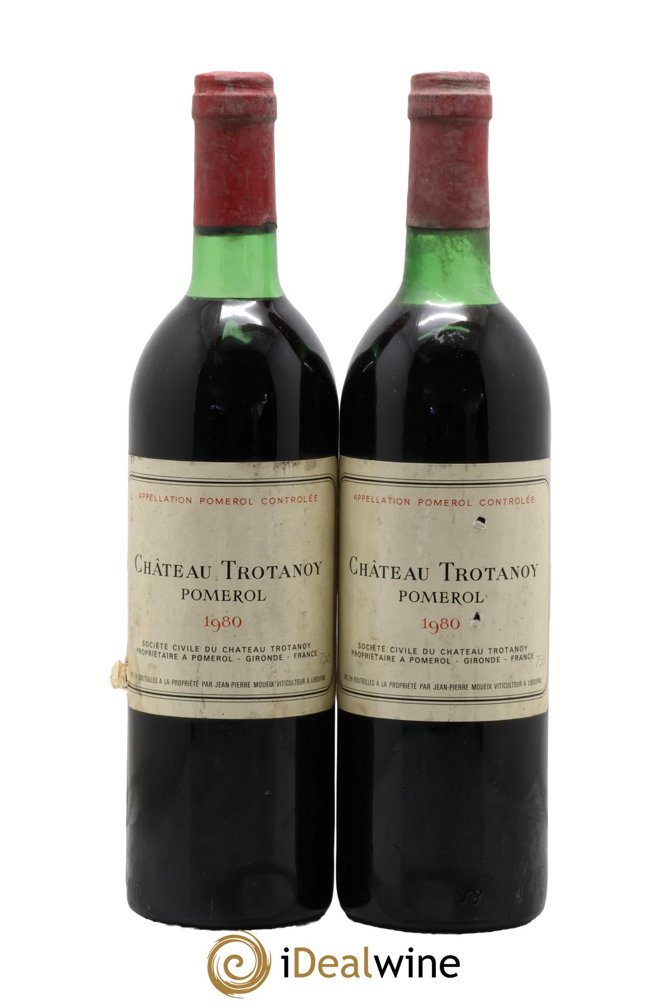 Château Trotanoy 1980 - Lot de 2 bouteilles - 0