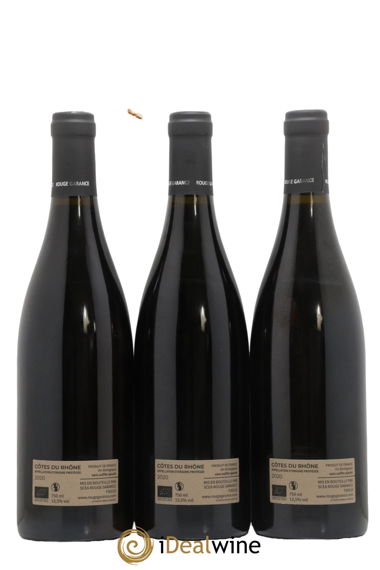 Côtes-du-Rhône Lee Miller Rouge Garance 2020 - Lot de 3 bouteilles - 1