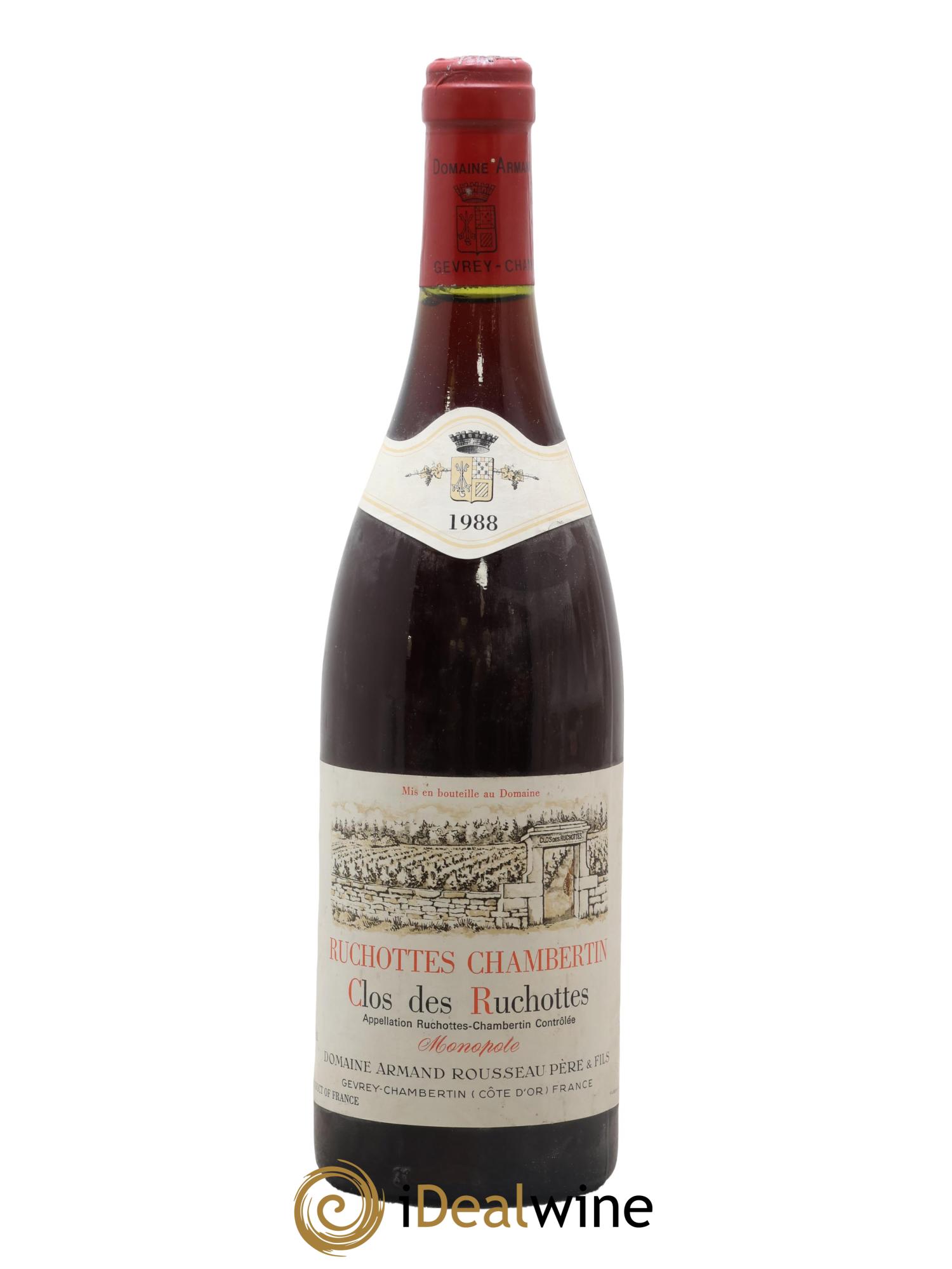 Ruchottes-Chambertin Grand Cru Clos des Ruchottes Armand Rousseau (Domaine) 1988 - Posten von 1 Flasche - 0
