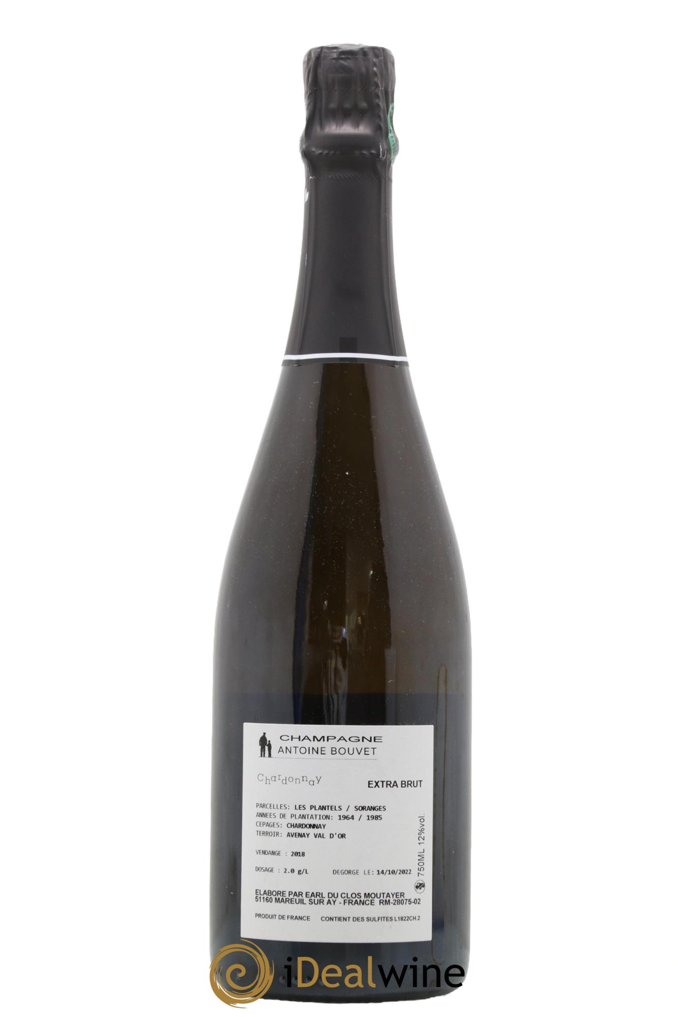 Champagne Chardonnay Antoine Bouvet 2018 - Lot de 1 bouteille - 1