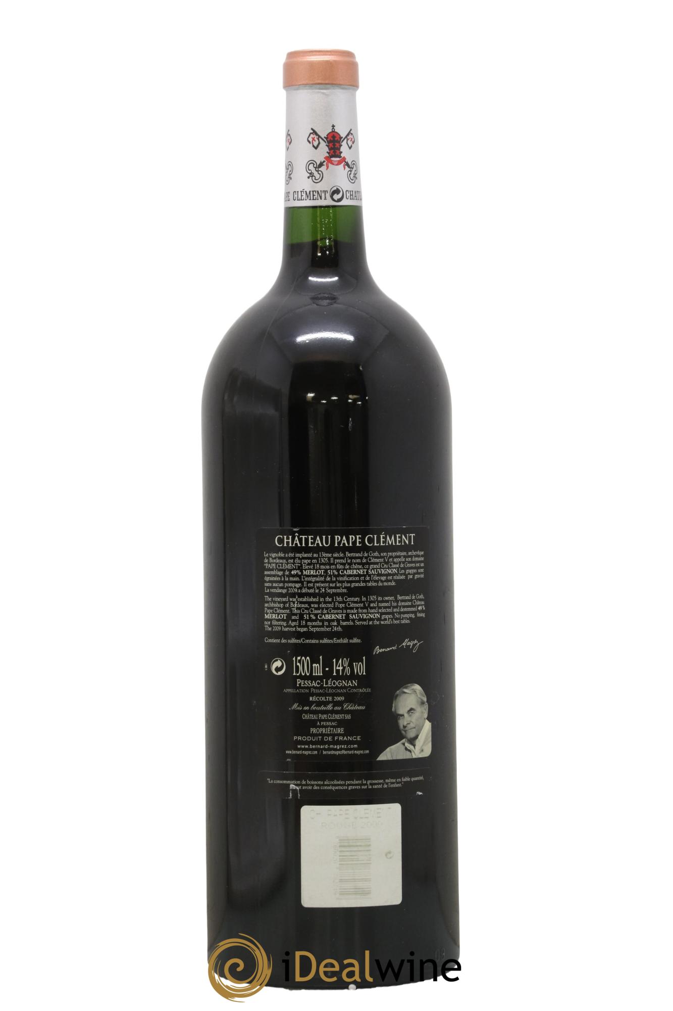 Château Pape Clément Cru Classé de Graves 2009 - Lot de 1 magnum - 1