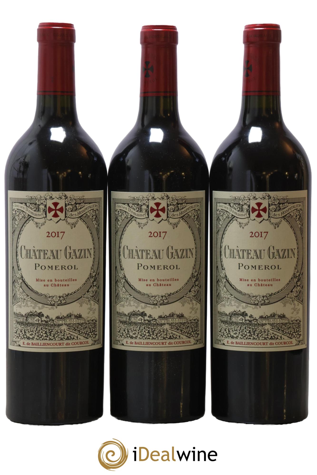 Château Gazin  2017 - Lotto di 3 bottiglie - 0