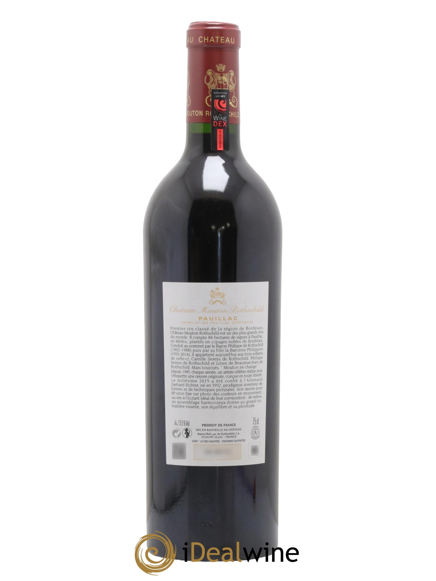 Château Mouton Rothschild 1er Grand Cru Classé 2015 - Lotto di 1 bottiglia - 1