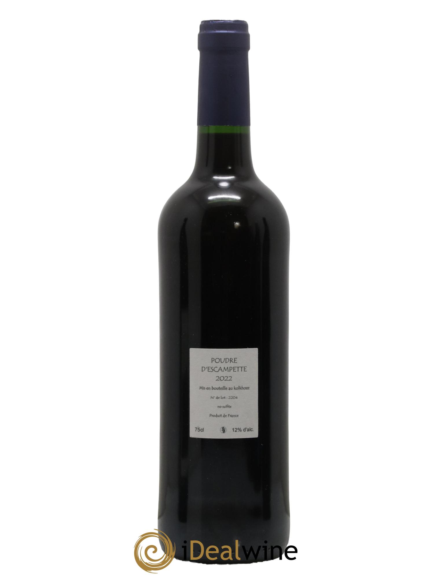 Vin de France Poudre d'Escampette Les Vins du Cabanon - Alain Castex 2022 - Lot de 1 bouteille - 1