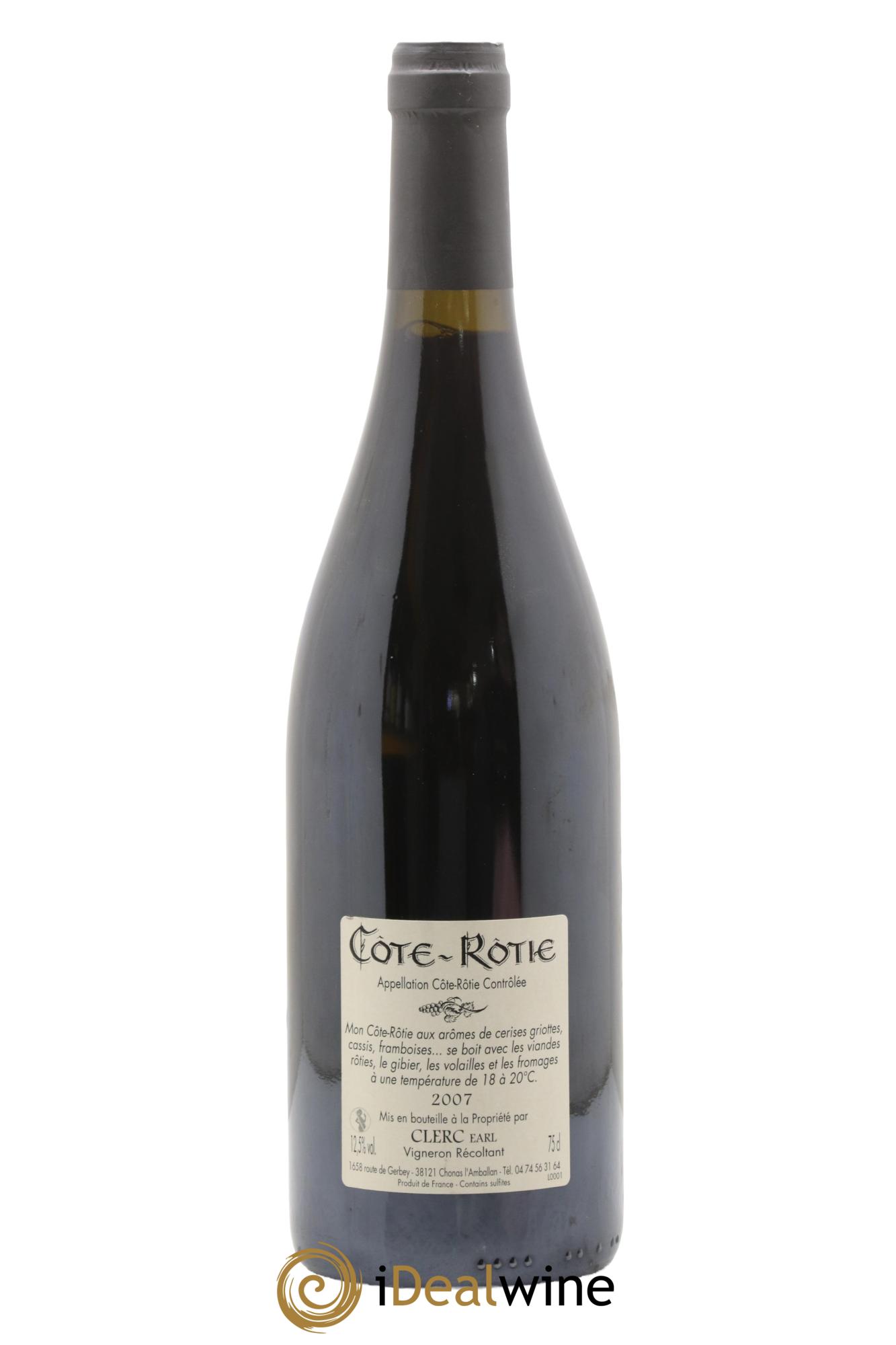 Côte-Rôtie Louis Clerc 2007 - Lot de 1 bouteille - 1