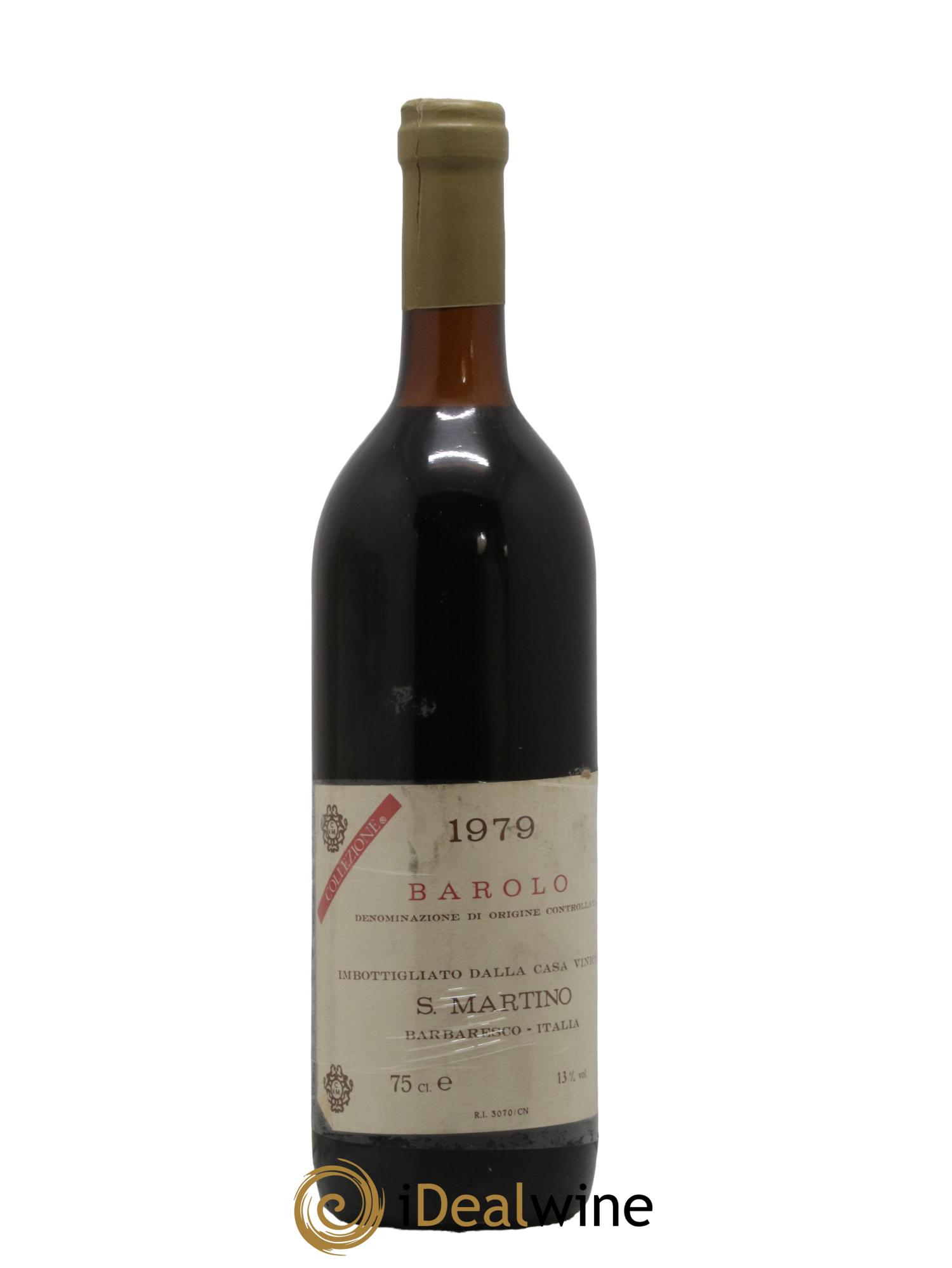 Barolo San Marino 1979 - Lot de 1 bouteille - 0