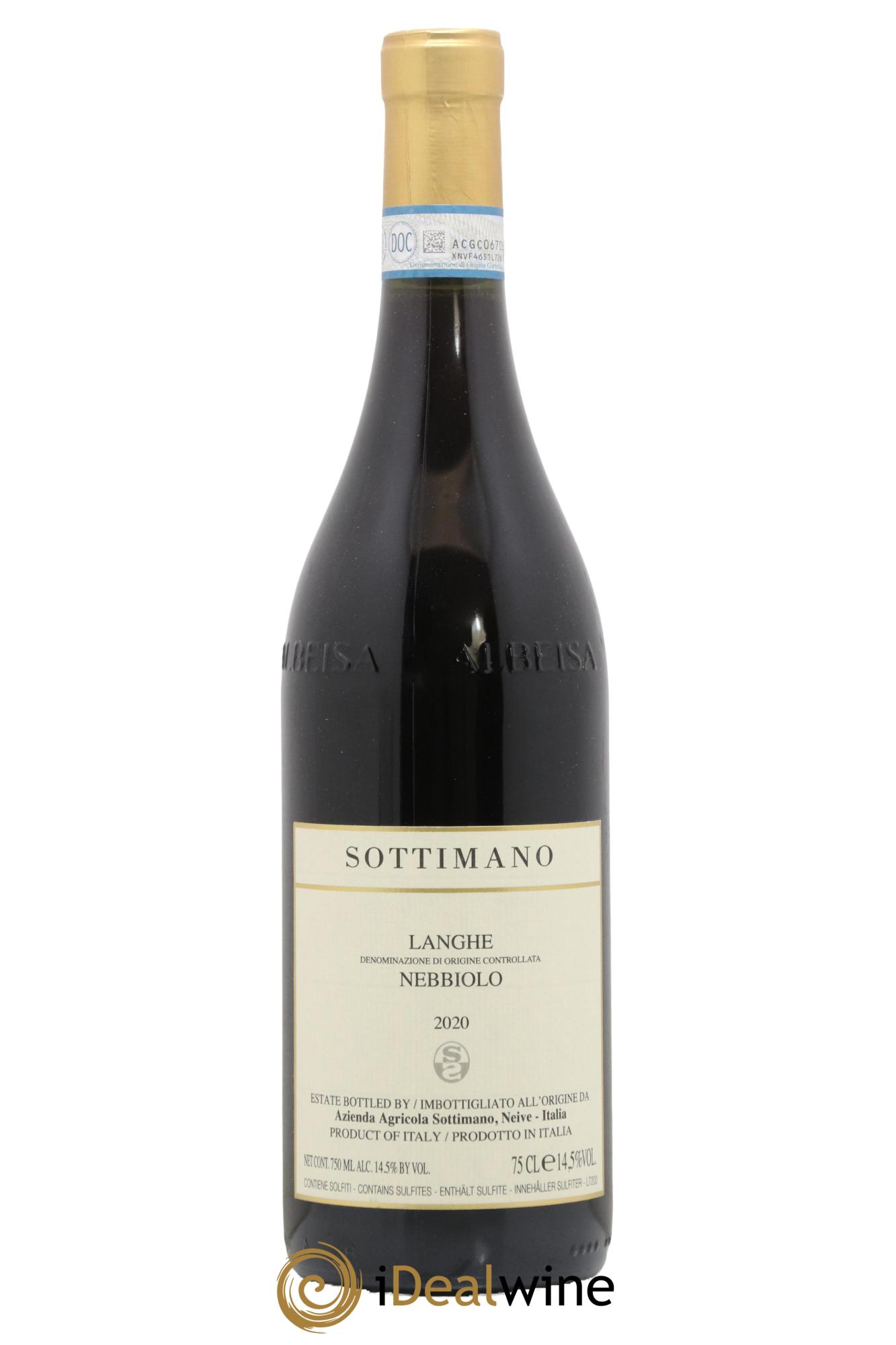 Langhe DOC Nebbiolo Sottimano 2020 - Lot of 1 bottle - 0