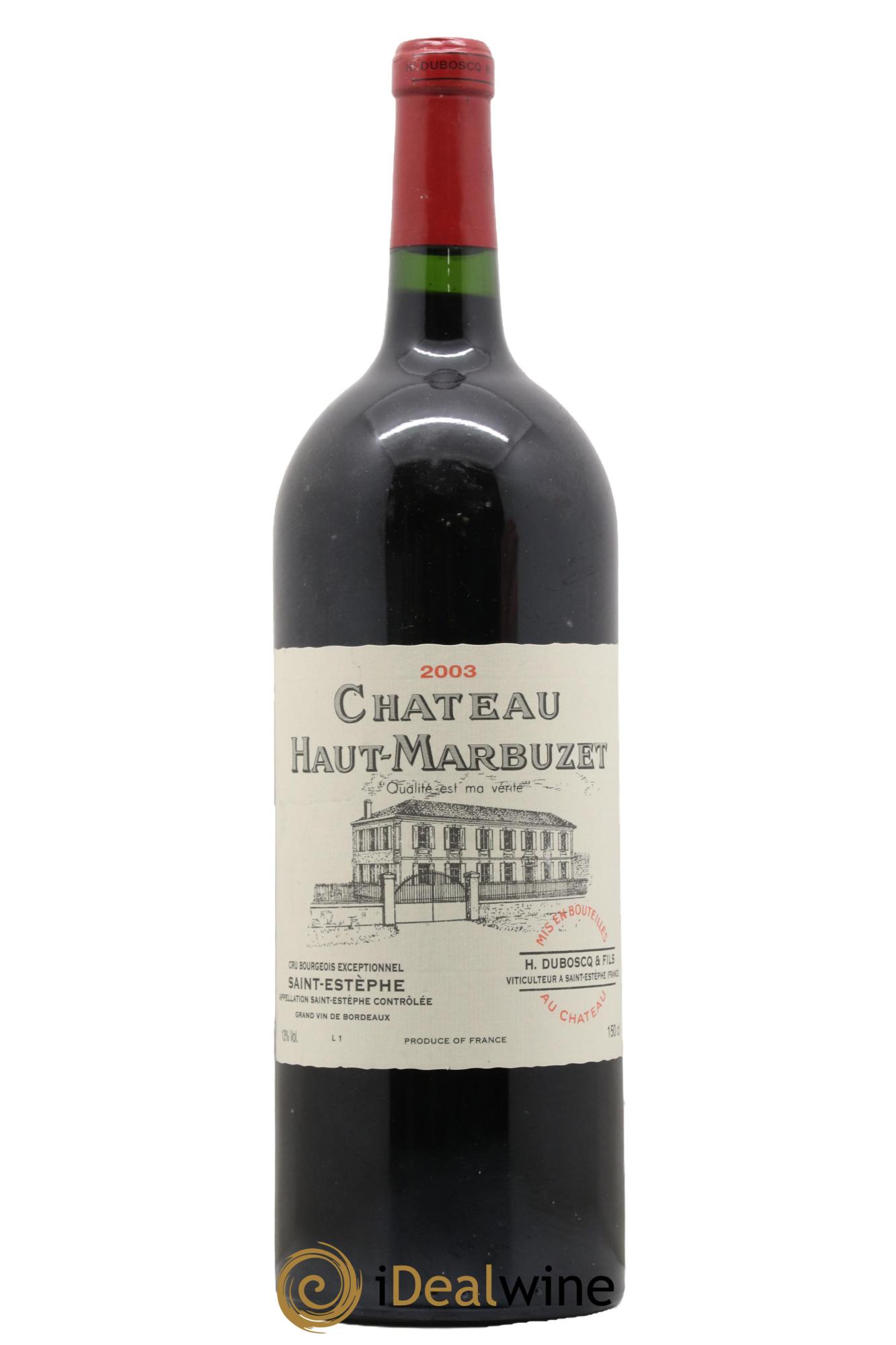 Château Haut Marbuzet 2003 - Lot de 1 magnum - 0