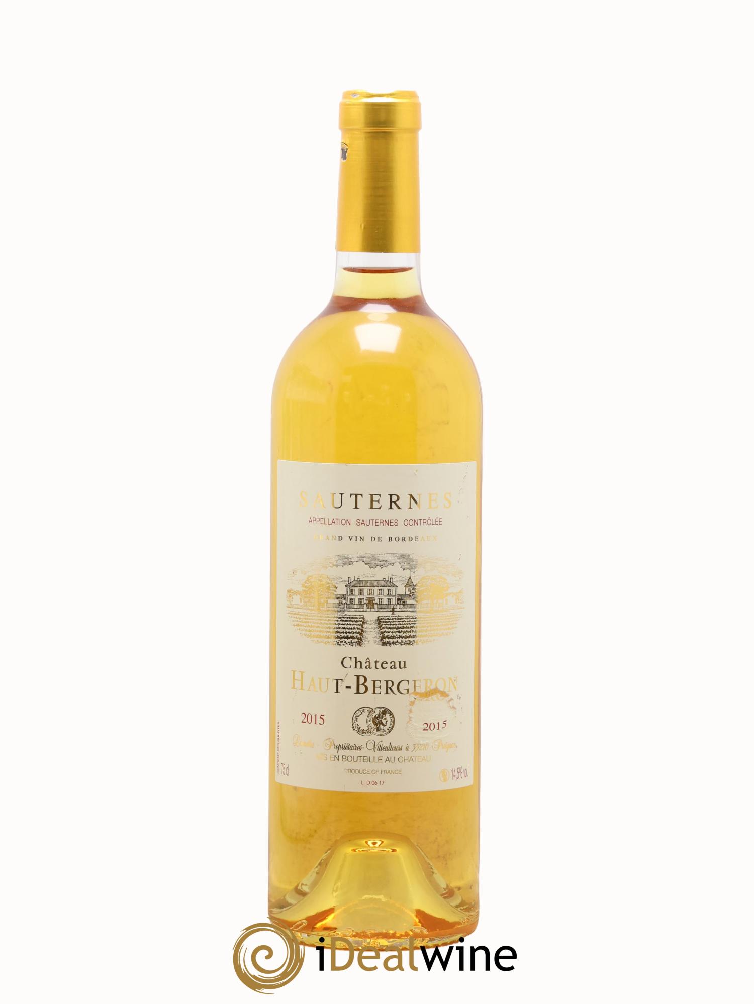 Château Haut-Bergeron 2015 - Lotto di 1 bottiglia - 0