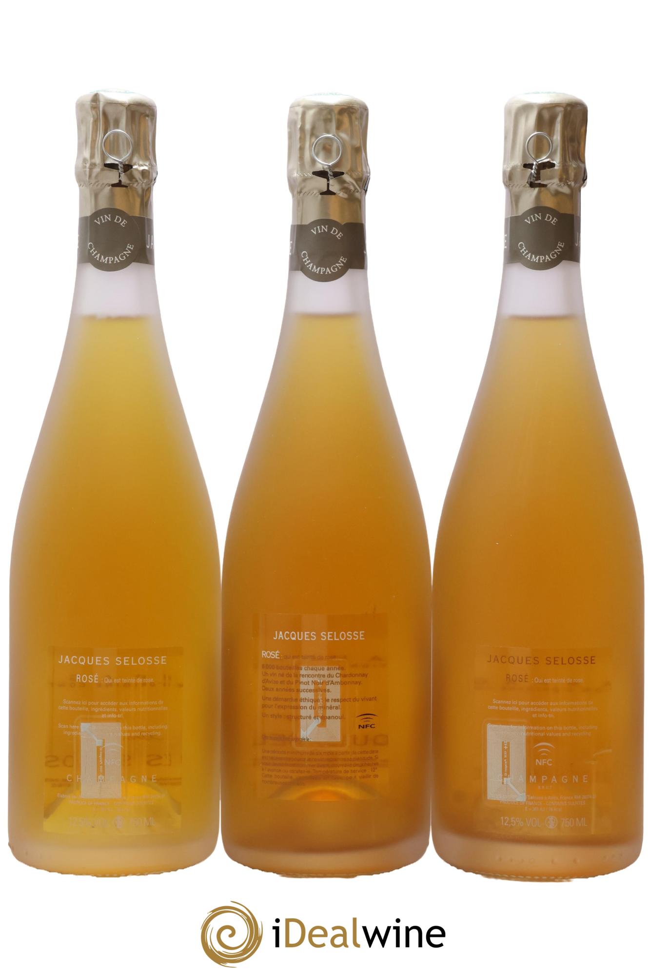 Rosé Brut Jacques Selosse - Lot de 3 bouteilles - 1