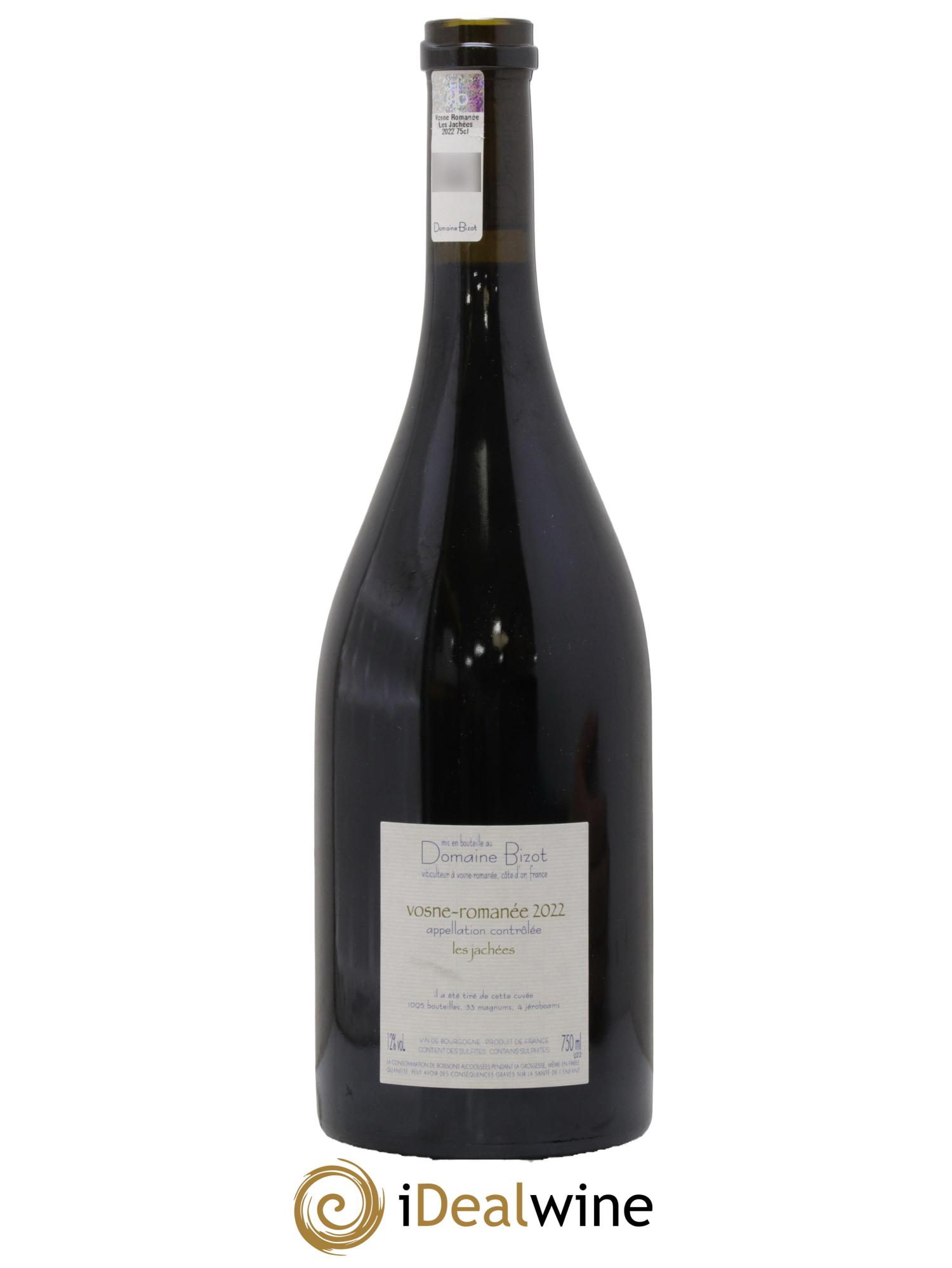 Vosne-Romanée Les Jachées Bizot (Domaine) 2022 - Lotto di 1 bottiglia - 1