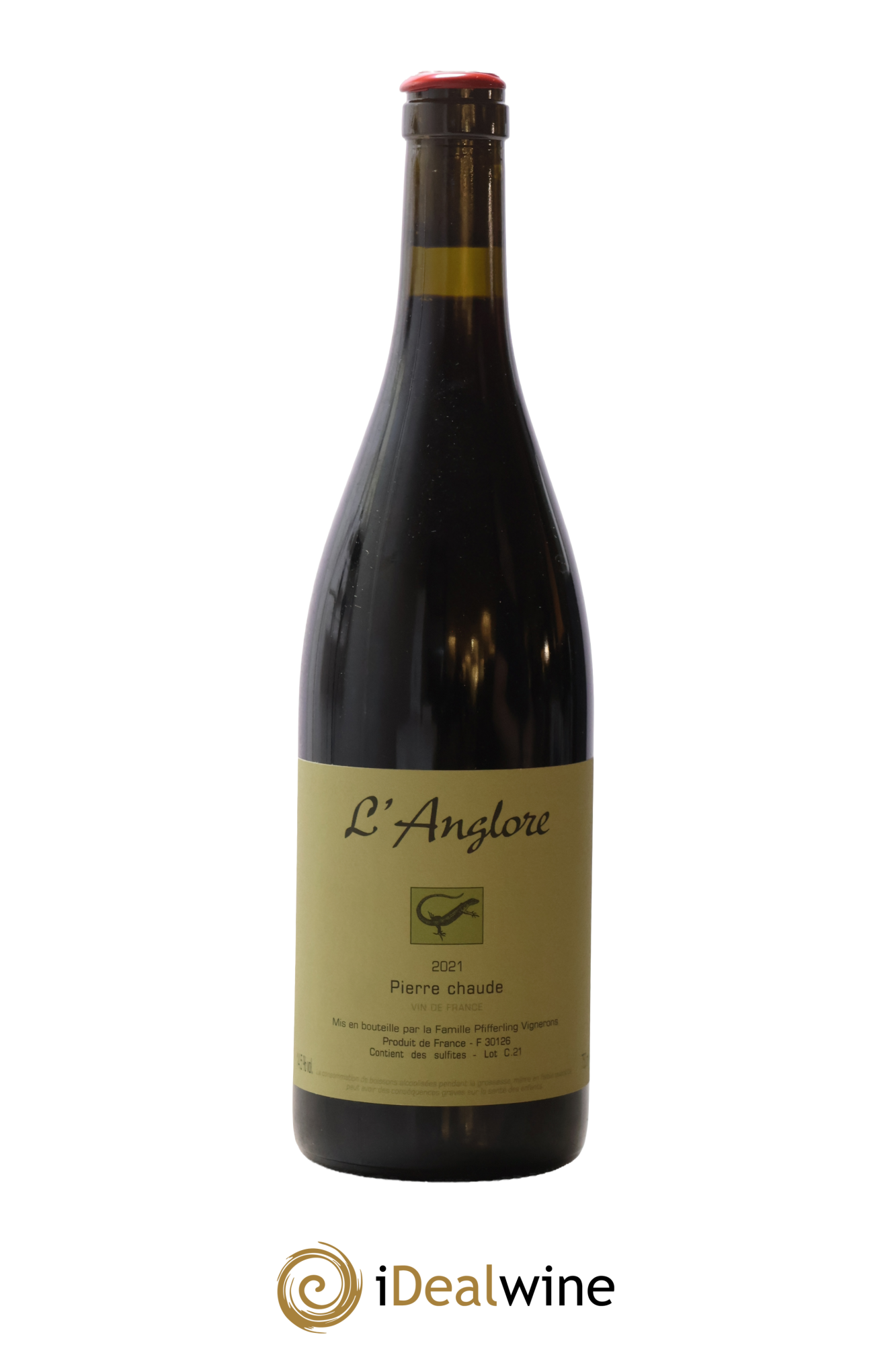 Vin de France Pierre chaude L'Anglore 2021 - Lot de 1 bouteille - 0