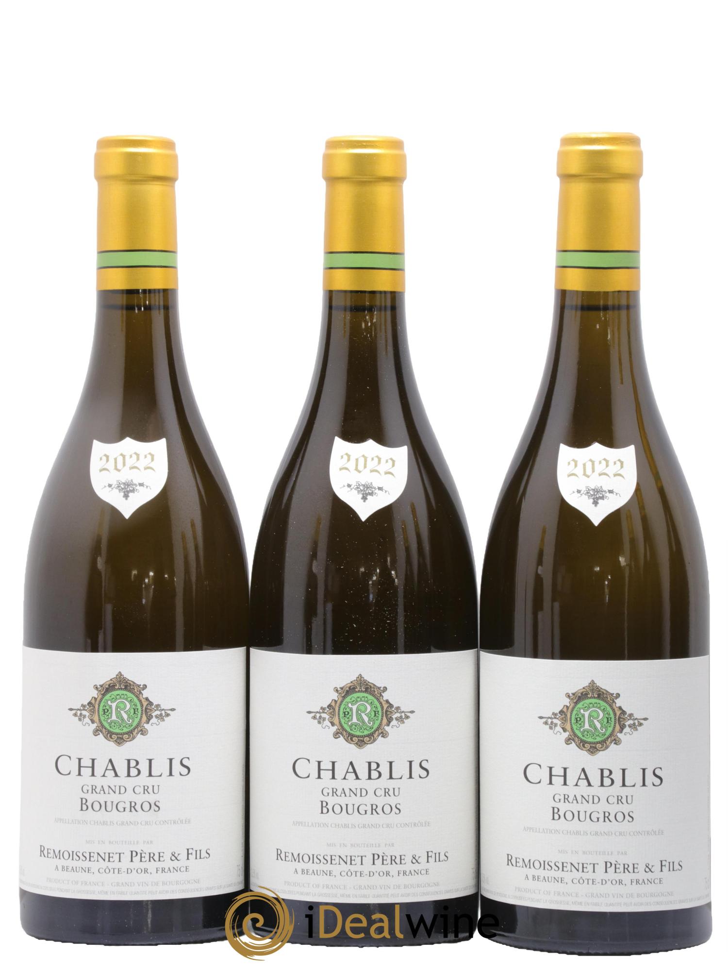 Chablis Grand Cru Bougros Remoissenet Pere & Fils 2022 - Lot of 6 bottles - 1
