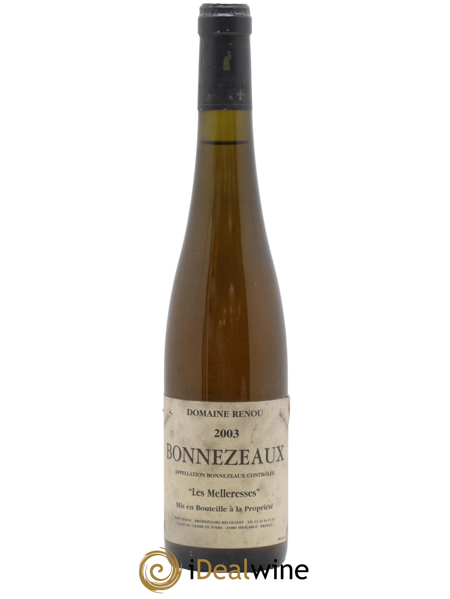 Bonnezeaux Les Melleresses René Renou 2003 - Lot de 1 format 50cl - 0
