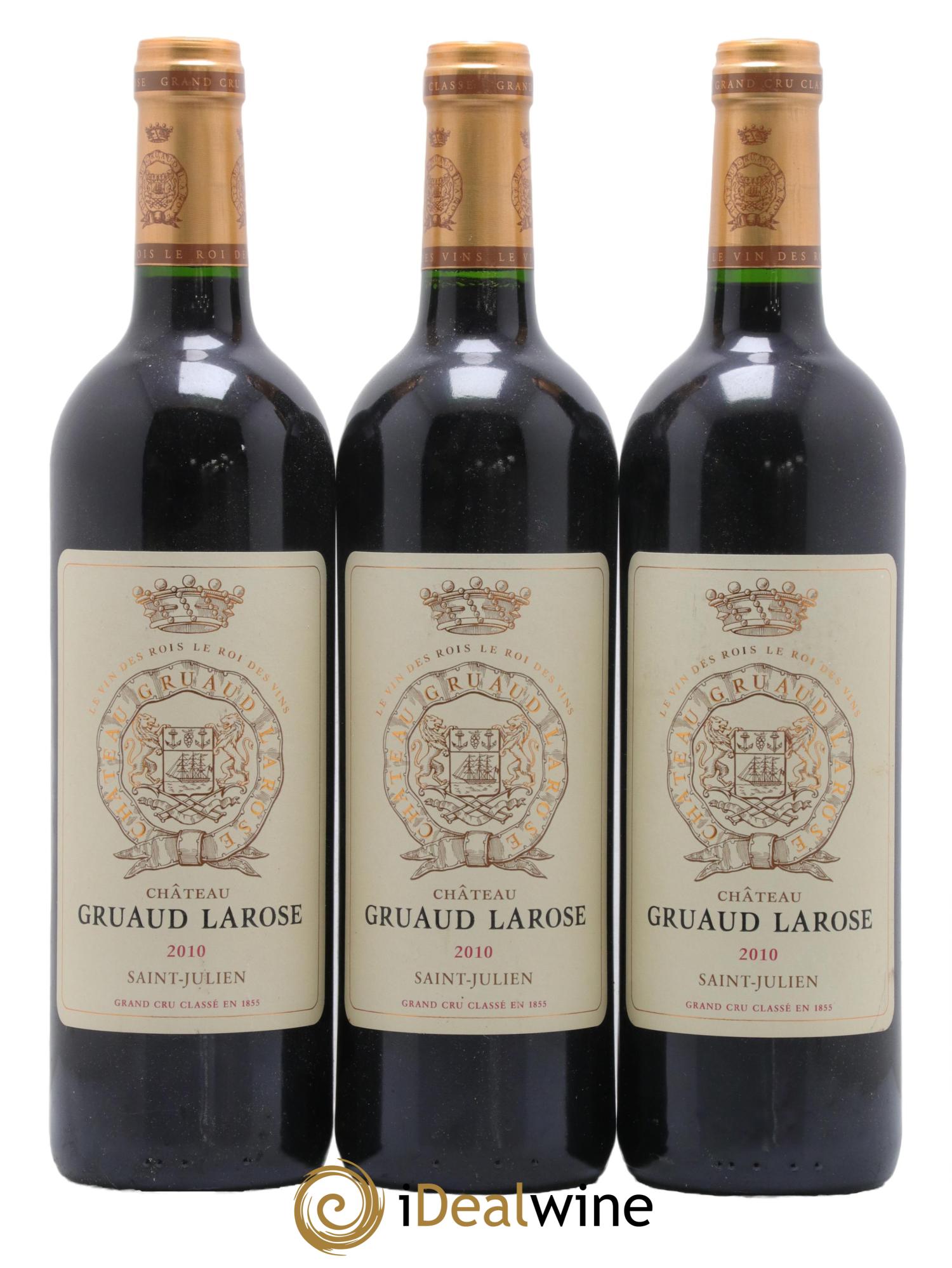 Château Gruaud Larose 2ème Grand Cru Classé 2010 - Lot de 3 bouteilles - 0