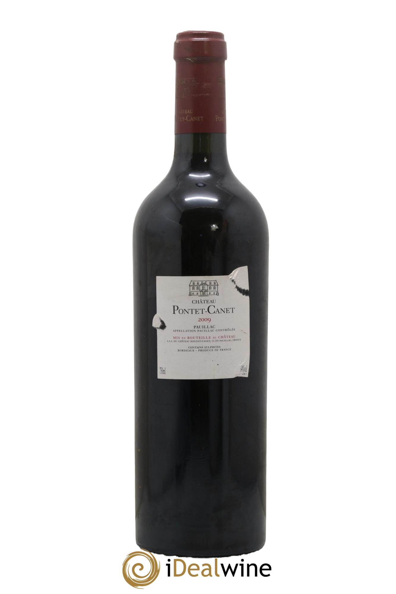 Château Pontet Canet 5ème Grand Cru Classé 2009 - Posten von 1 Flasche - 1