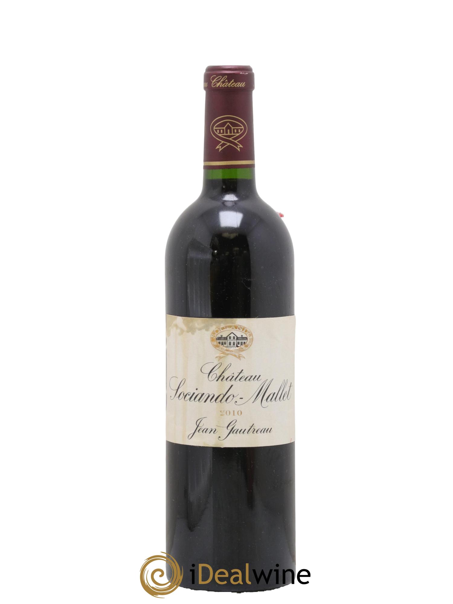Château Sociando Mallet 2010 - Lot of 1 bottle - 0
