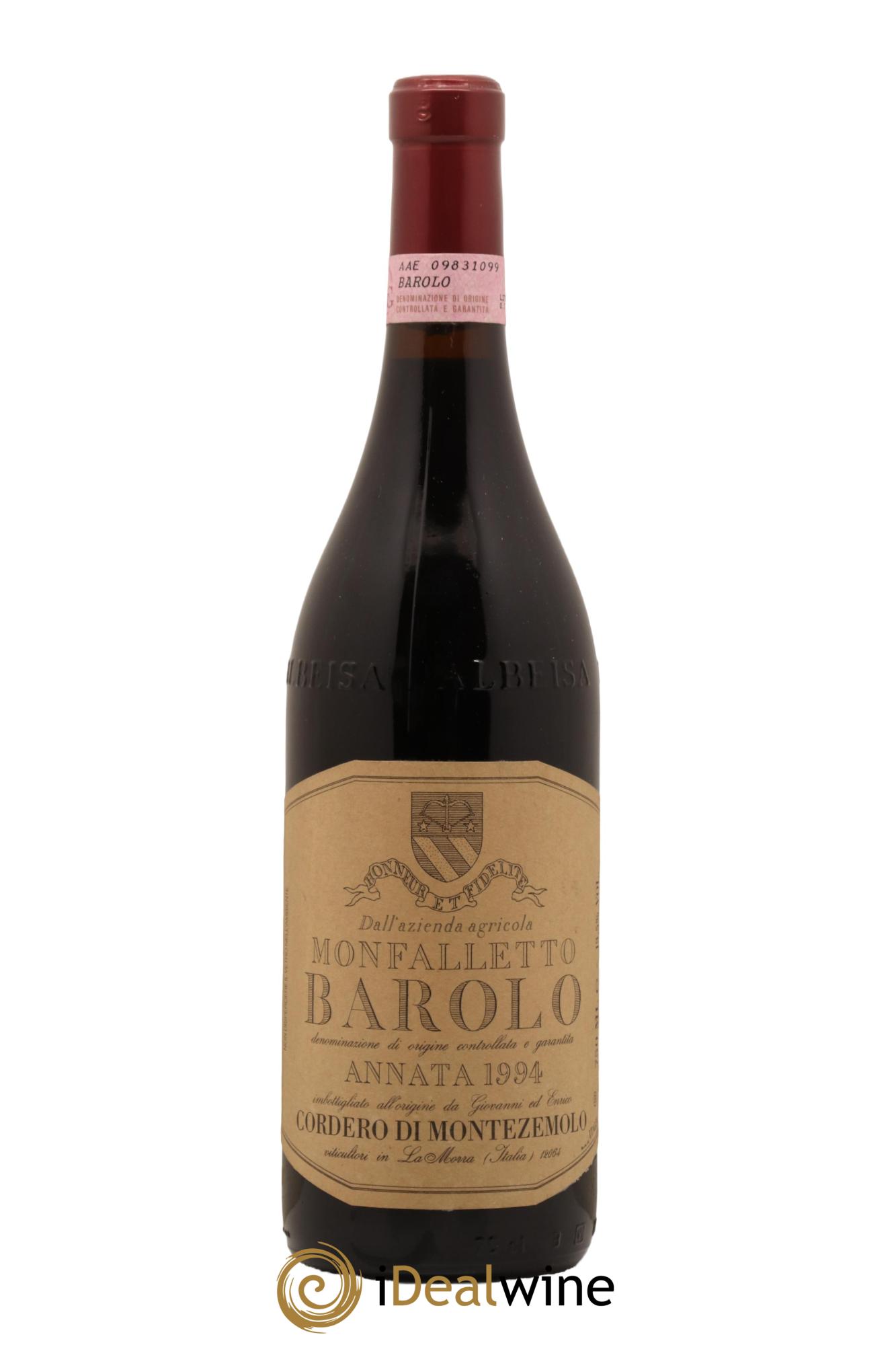 Barolo Monfalleto Cordero di Montezemolo 1994 - Lot de 1 bouteille - 0