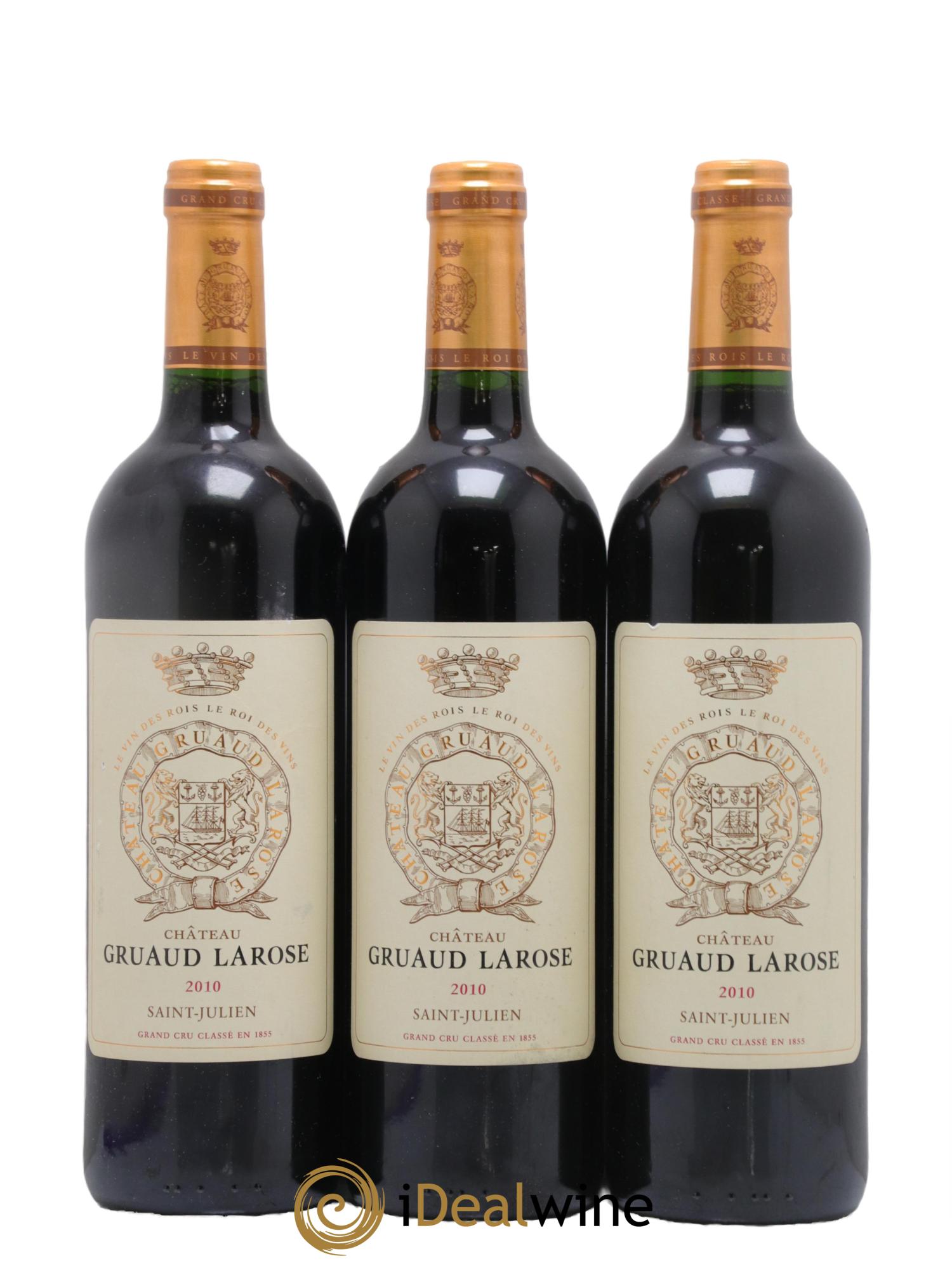Château Gruaud Larose 2ème Grand Cru Classé 2010 - Lot de 3 bouteilles - 0