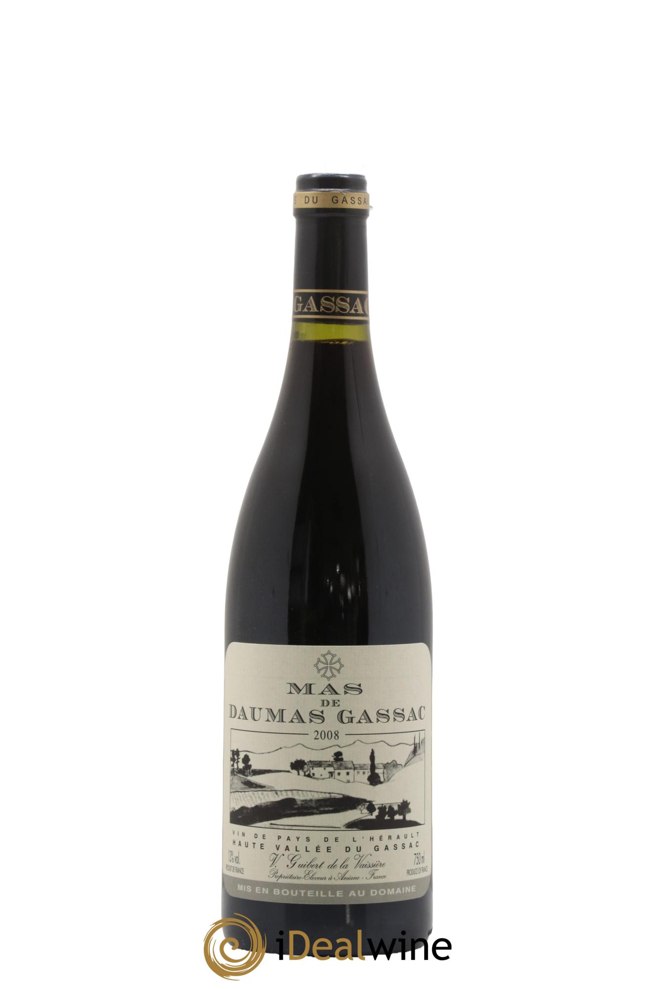 Saint-Guilhem-le-Désert - Cité d'Aniane Mas Daumas Gassac Famille Guibert de La Vaissière Mas de Daumas Gassac 2008 - Lot de 1 bouteille - 0