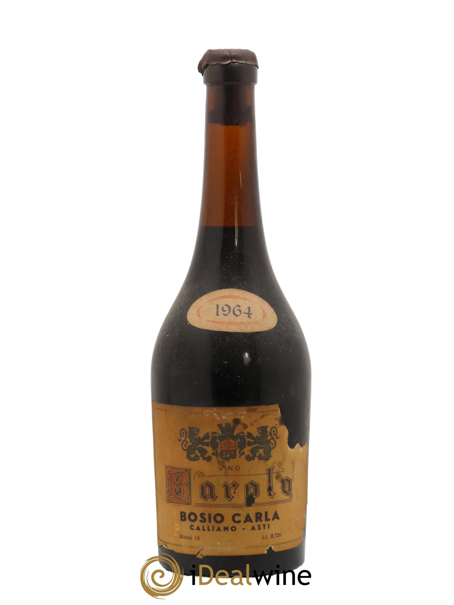 Barolo Bosio Carla 1964 - Lot de 1 bouteille - 0