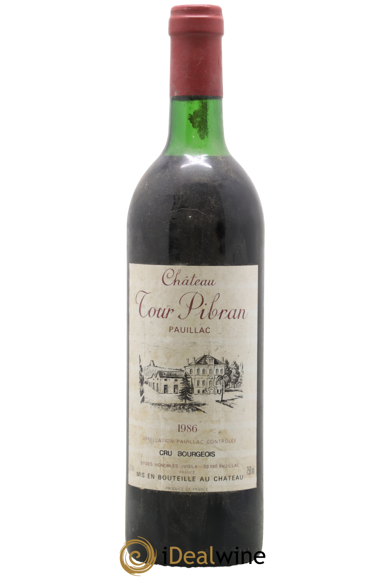 Château Tour Pibran Cru Bourgeois 1986 - Lot de 1 bouteille - 0