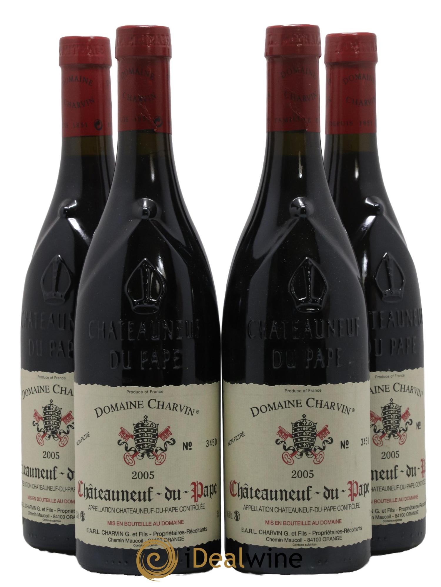Châteauneuf-du-Pape Charvin (Domaine) 2005 - Lot de 4 bouteilles - 0