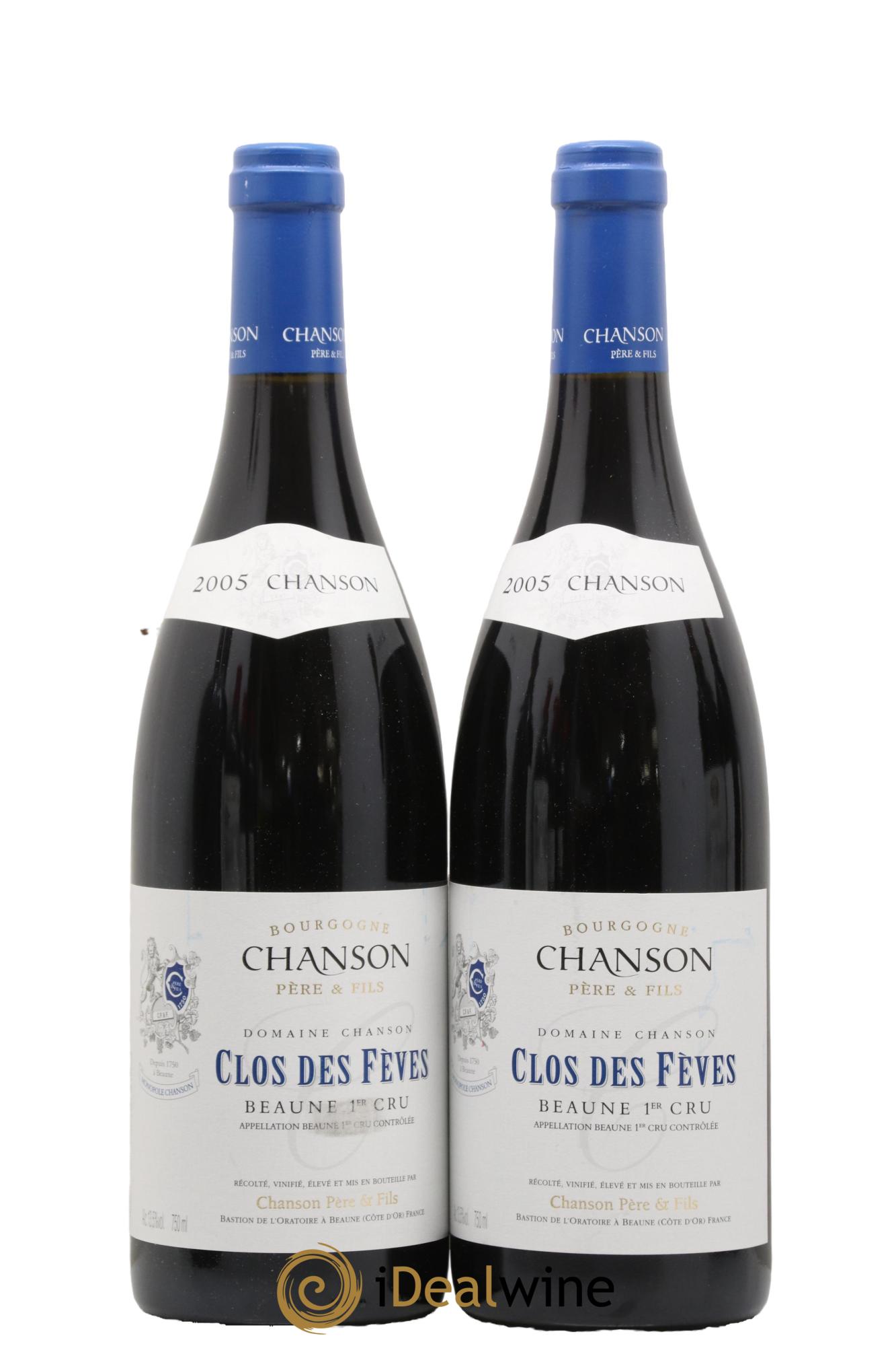 Beaune 1er Cru Clos des Fèves Chanson 2005 - Lotto di 2 bottiglie - 0