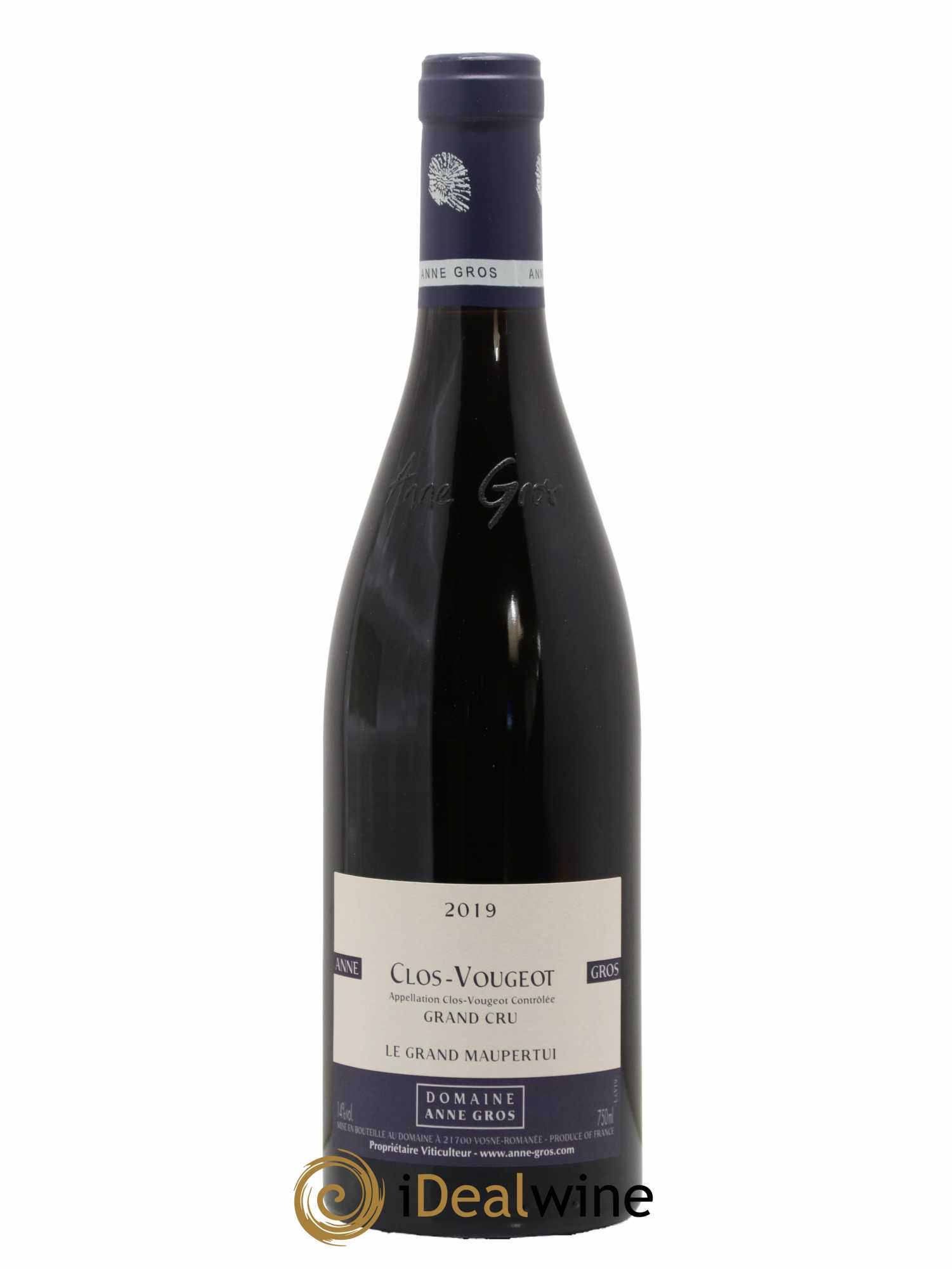 Clos de Vougeot Grand Cru Le Grand Maupertui Anne Gros 2019 - Lot de 1 bouteille - 0