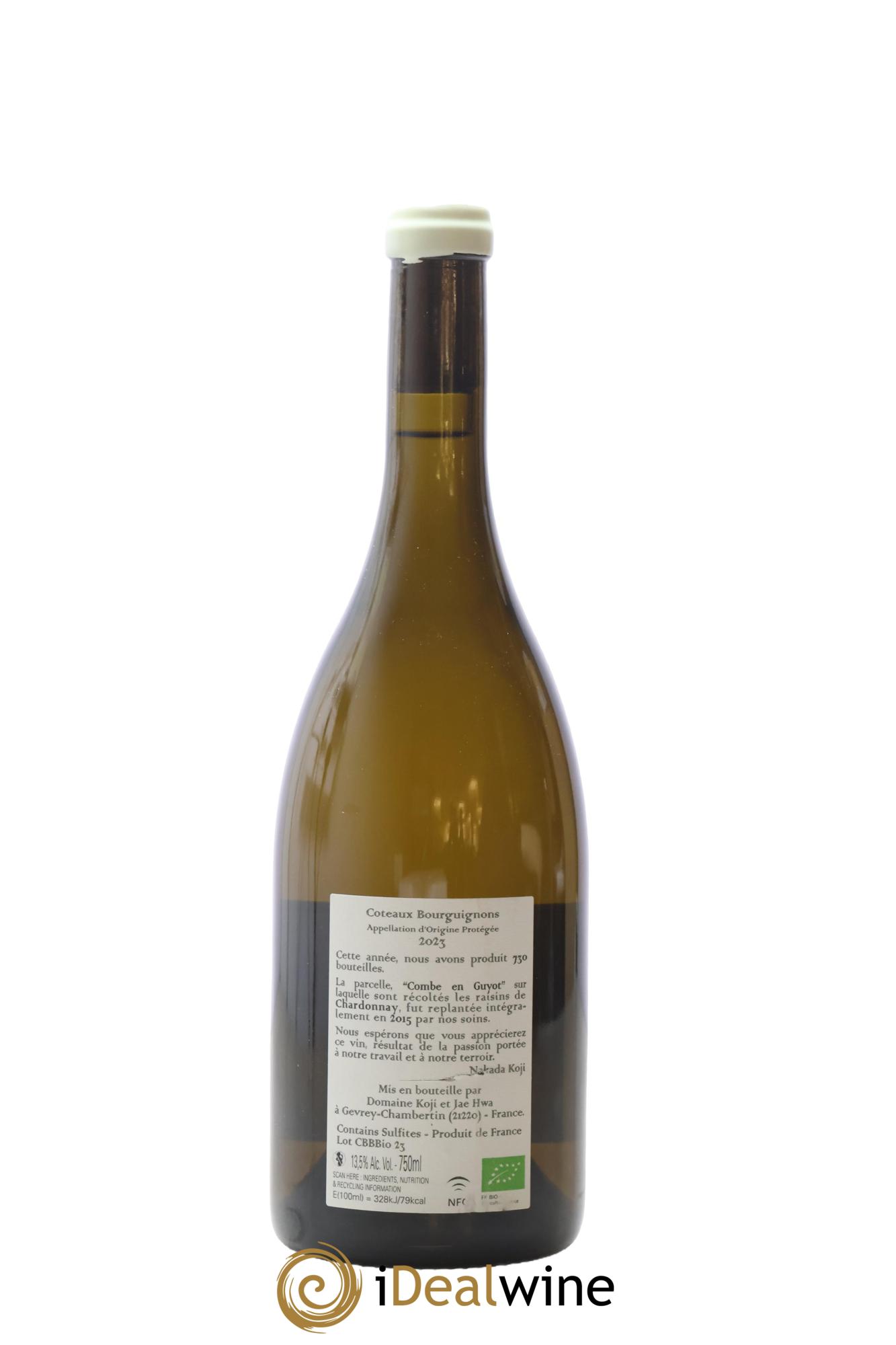 Coteaux Bourguignons Chardonnay Koji et Jae Hwa 2023 - Lot de 1 bouteille - 1