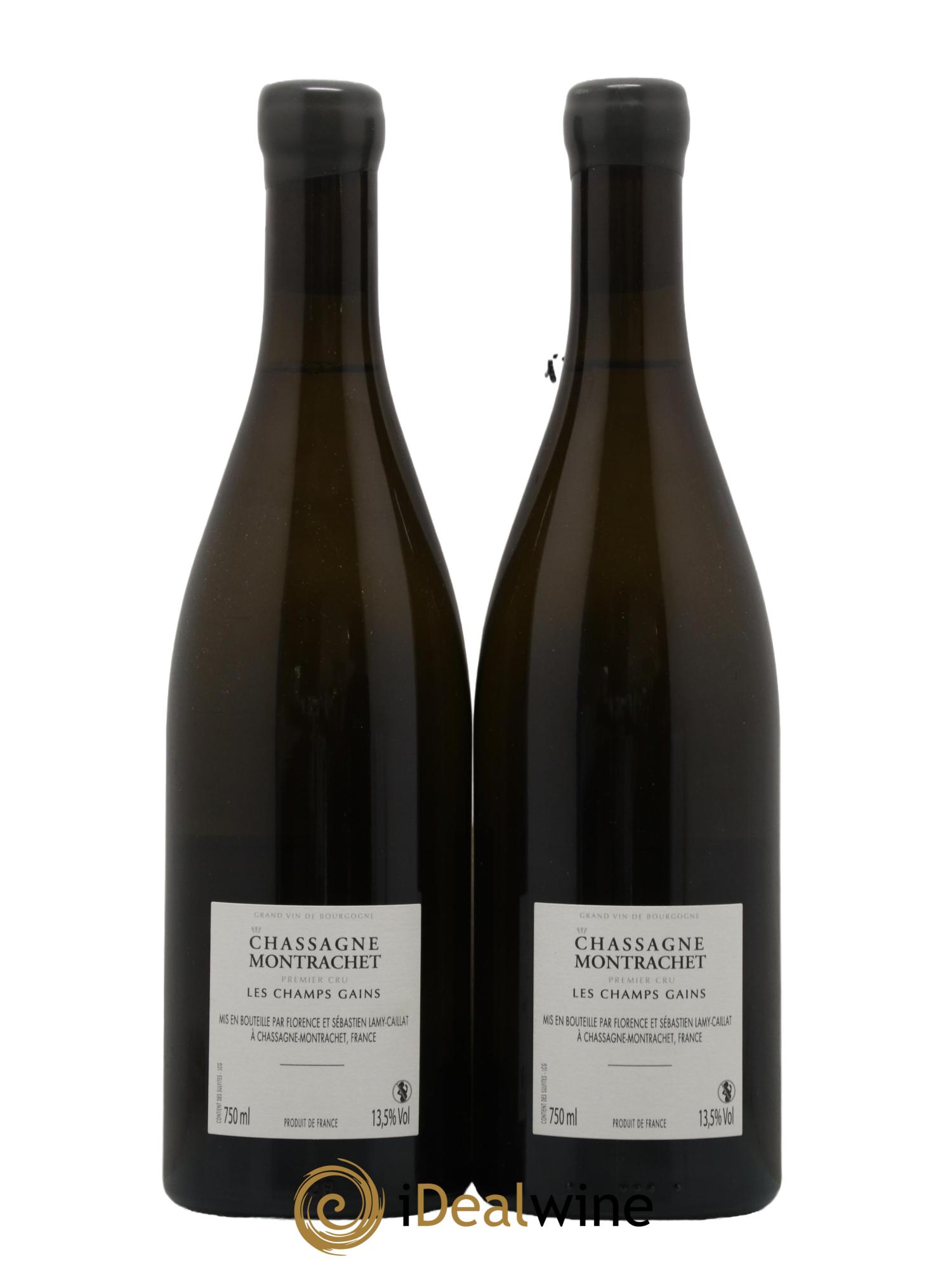 Chassagne-Montrachet 1er Cru Les Champs Gains Lamy-Caillat (Domaine) 2018 - Lot de 2 bouteilles - 1