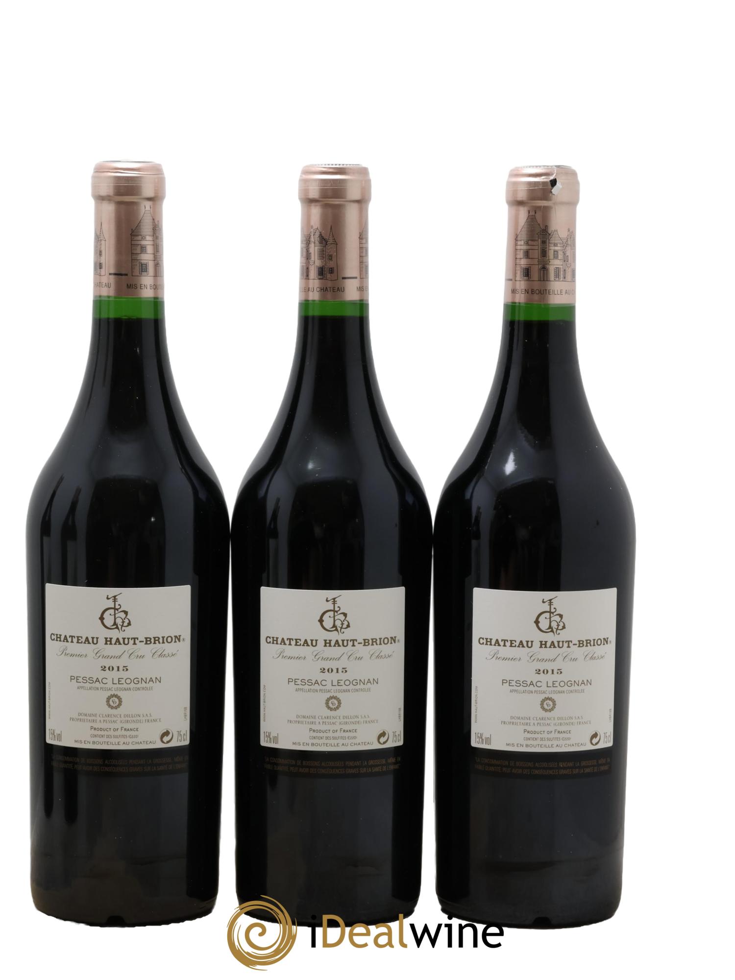 Château Haut Brion 1er Grand Cru Classé 2015 - Lot de 6 bouteilles - 4
