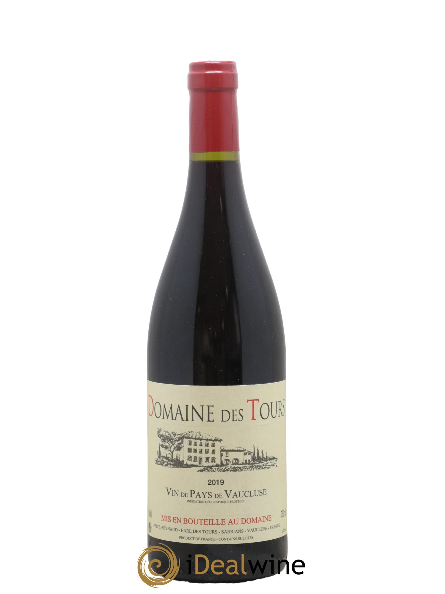 Vaucluse Domaine des Tours Merlot Emmanuel Reynaud 2019 - Lot de 1 bouteille - 0