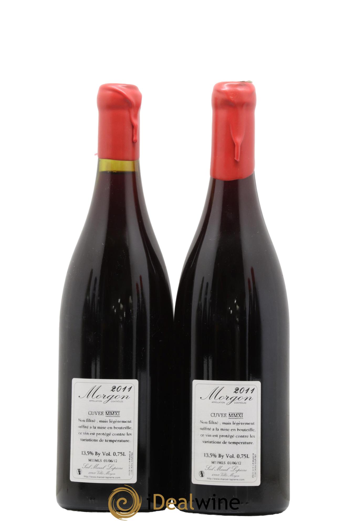 Morgon Cuvée Marcel Lapierre Marcel Lapierre (Domaine) 2011 - Lot de 2 bouteilles - 1