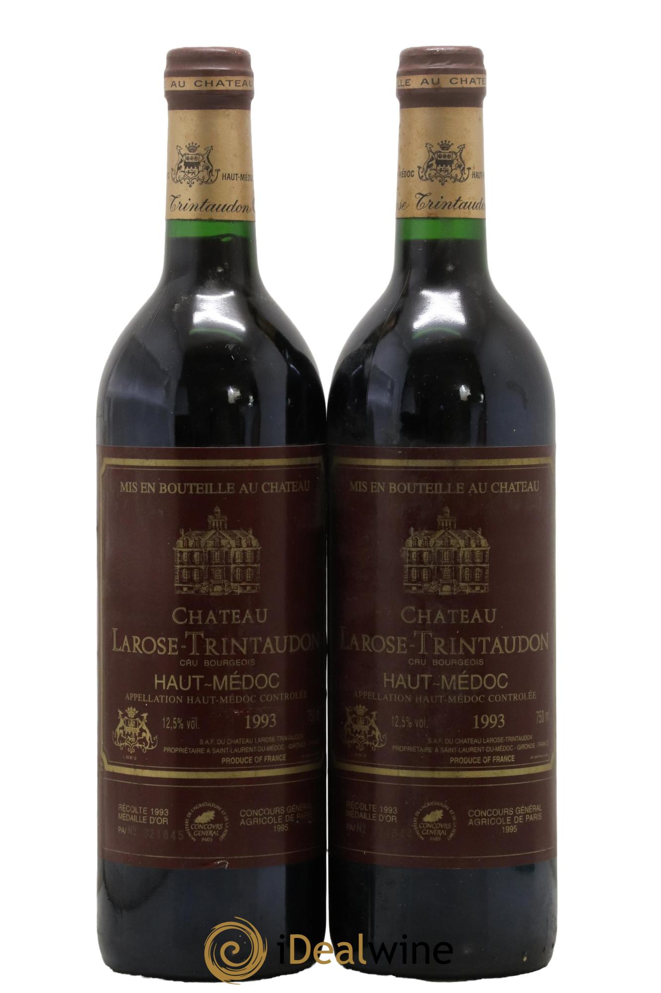 Château Larose Trintaudon Cru Bourgeois  1993 - Posten von 2 Flaschen - 0