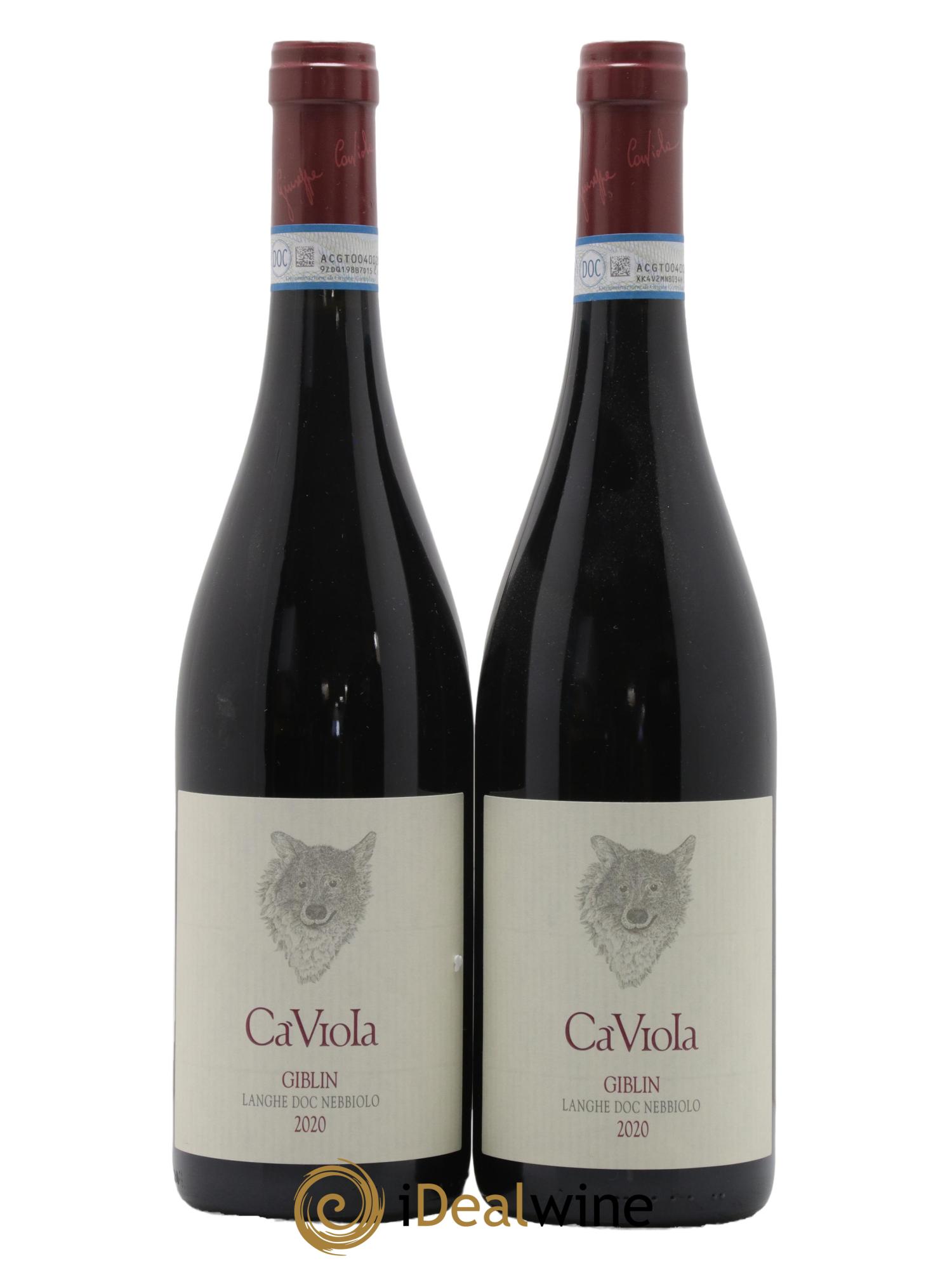 Langhe DOC Nebbiolo Giblin Ca Viola 2020 - Lot de 2 bouteilles - 0