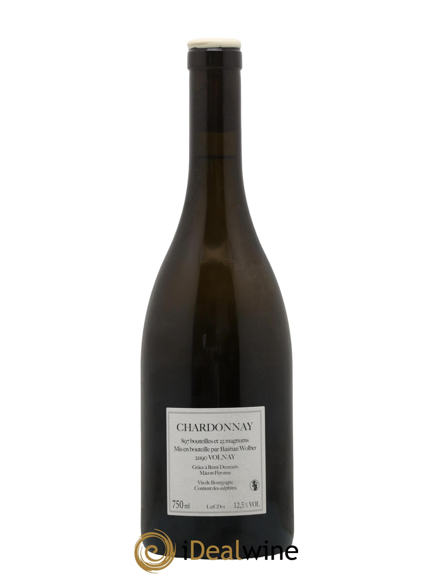 Bourgogne Laisse Tomber Bastian Wolber Chardonnay 2021 - Lot de 1 bouteille - 1