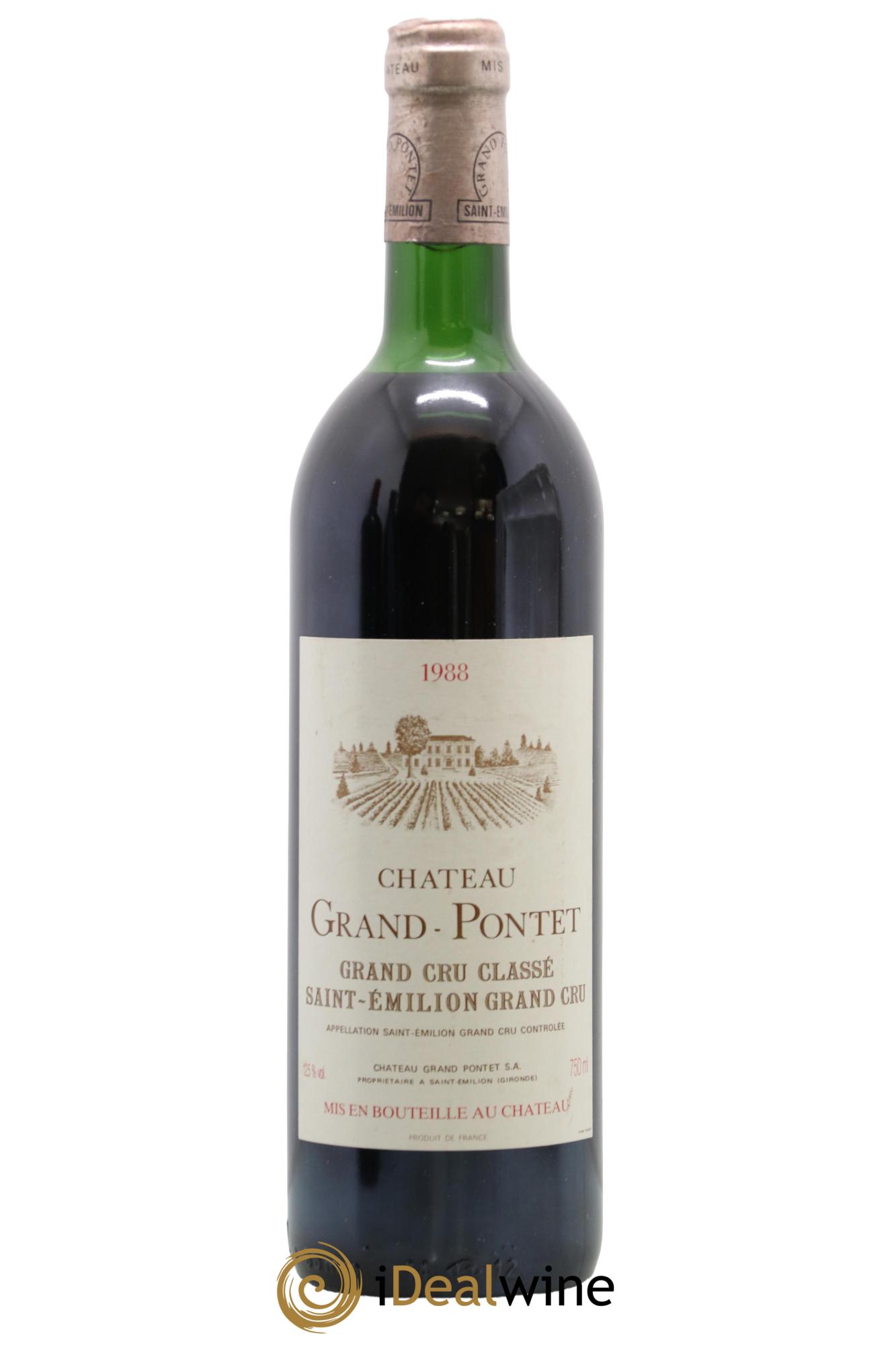 Château Grand Pontet Grand Cru Classé 1988 - Lot of 1 bottle - 0