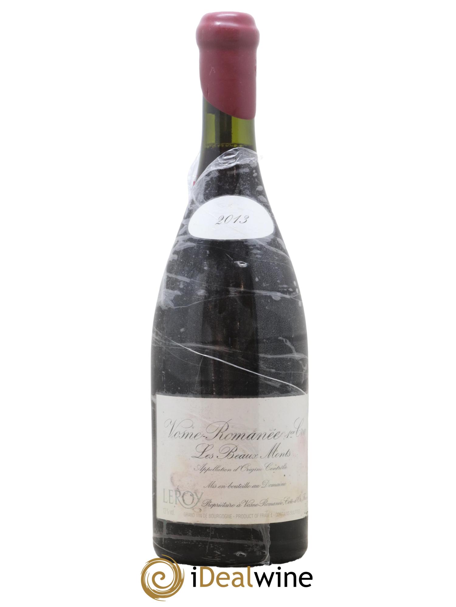 Vosne-Romanée 1er Cru Les Beaux-Monts Leroy (Domaine) 2013 - Lot de 1 bouteille - 0