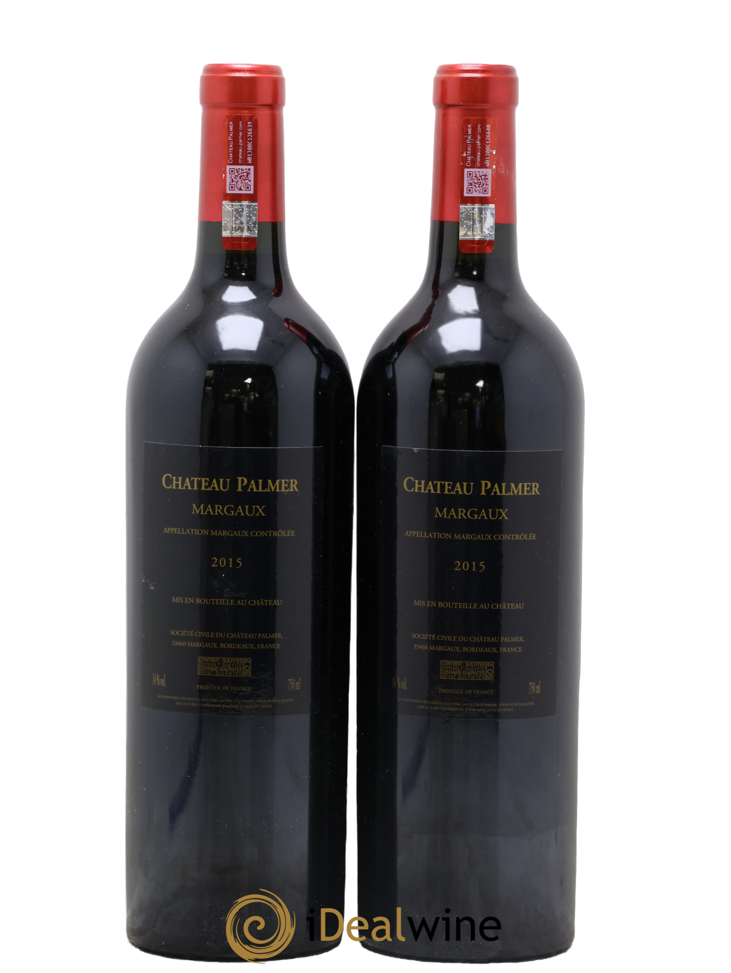 Château Palmer 3ème Grand Cru Classé 2015 - Lotto di 2 bottiglie - 1