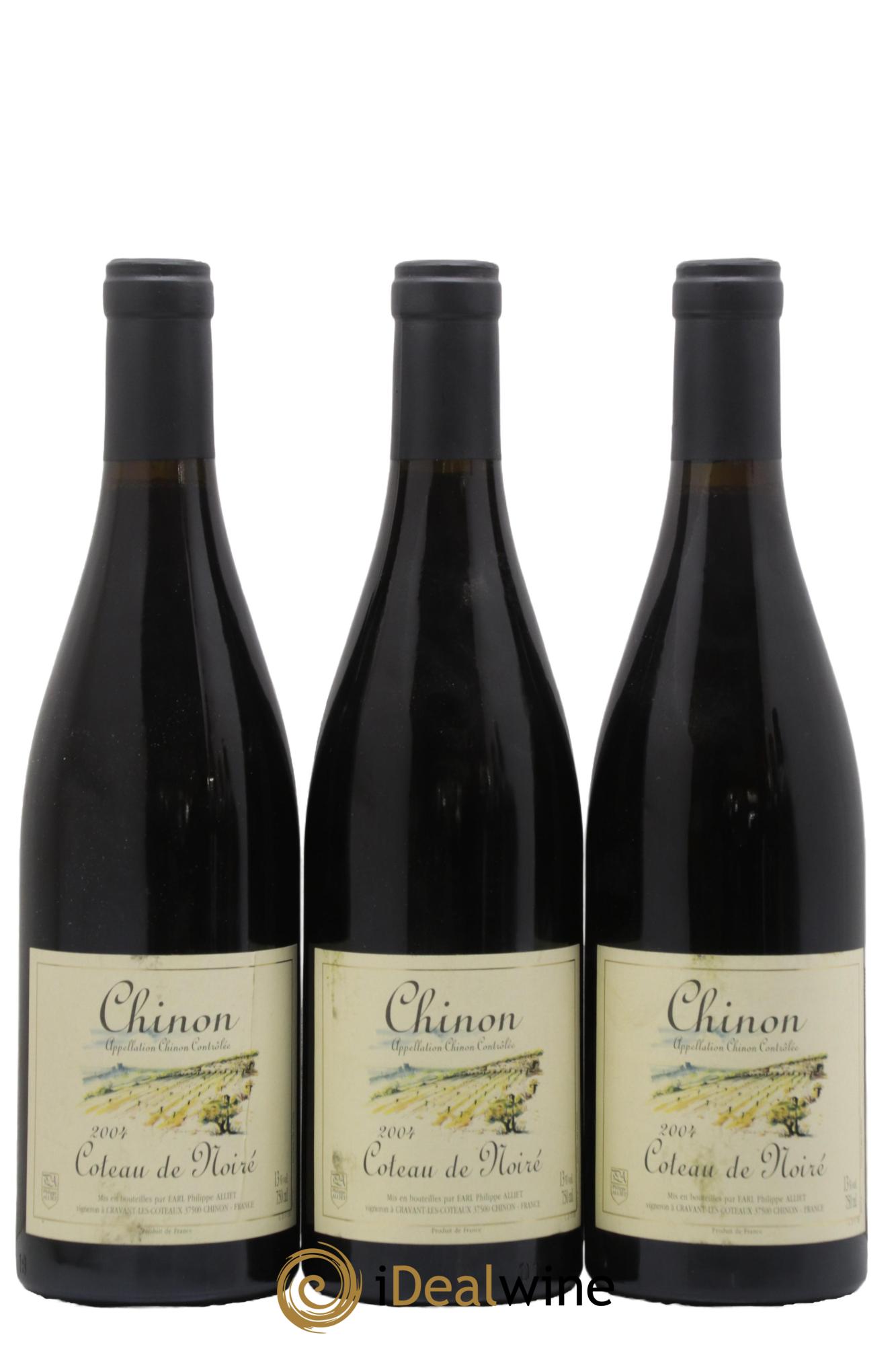 Chinon Coteau de Noiré Philippe Alliet 2004 - Posten von 3 Flaschen - 0