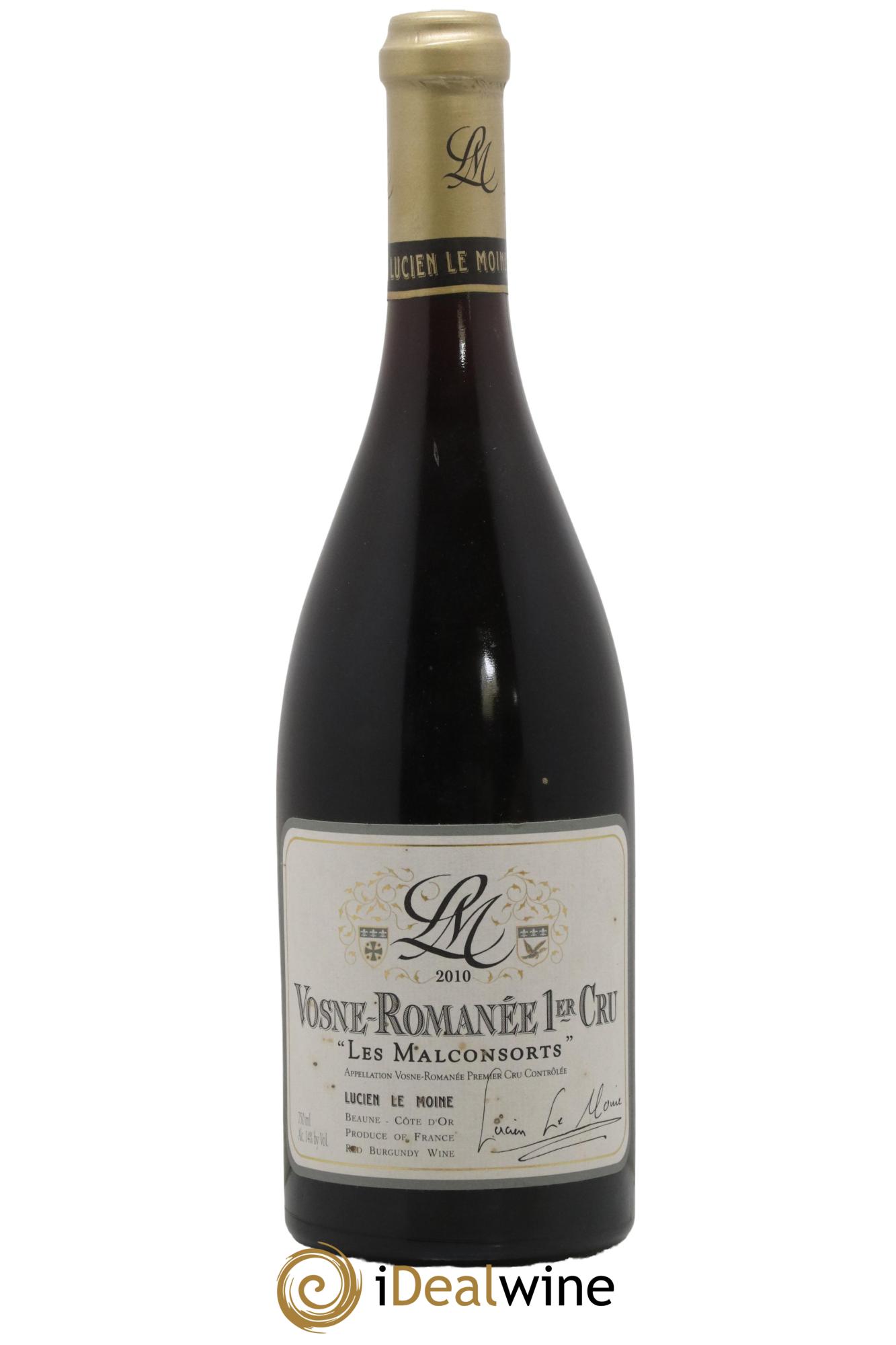 Vosne-Romanée 1er Cru Les Malconsorts Domaine Lucien Le Moine 2010 - Lot de 1 bouteille - 0