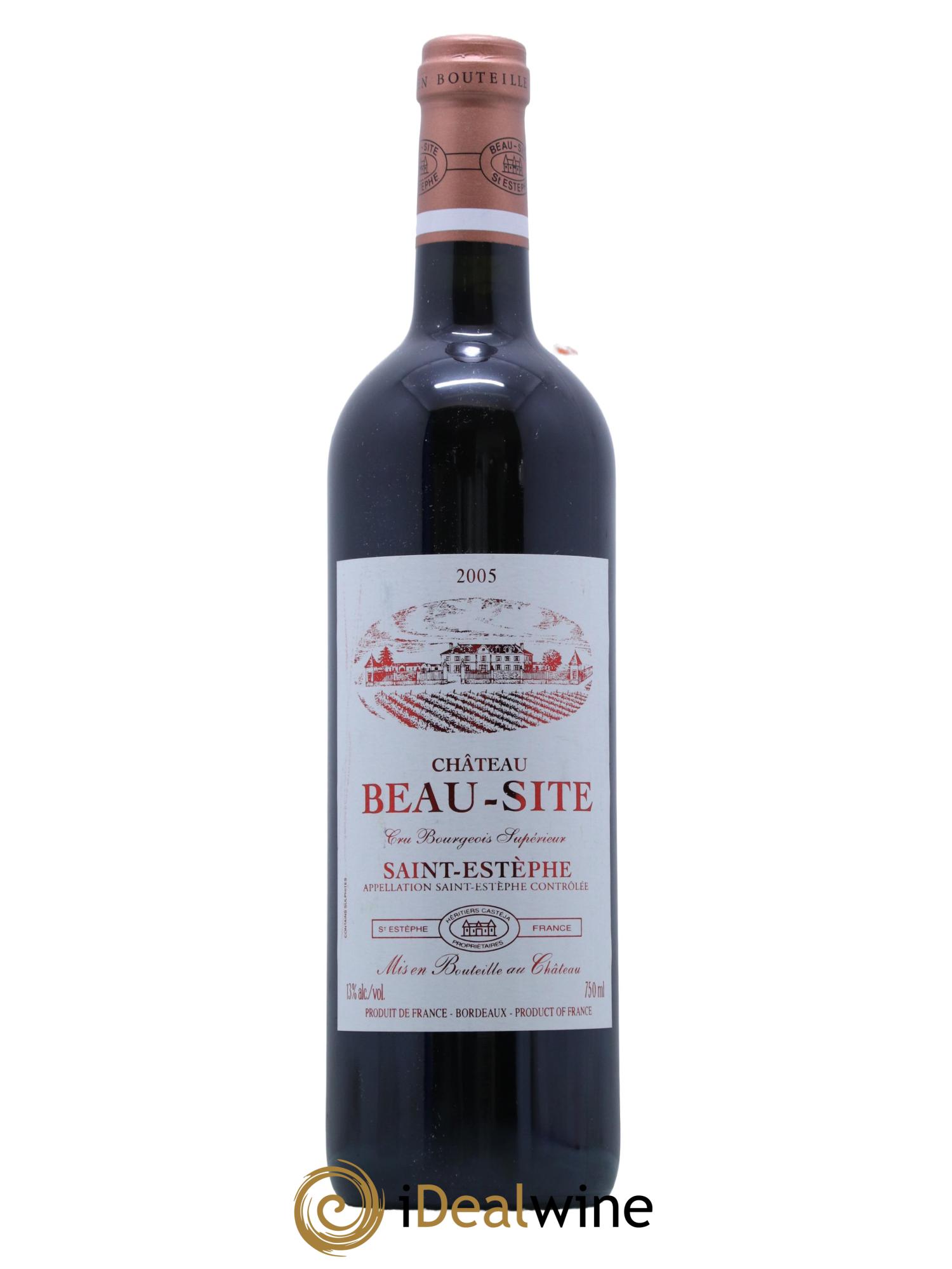 Château Beau Site Haut Vignoble Cru Bourgeois 2005 - Lot de 1 bouteille - 0