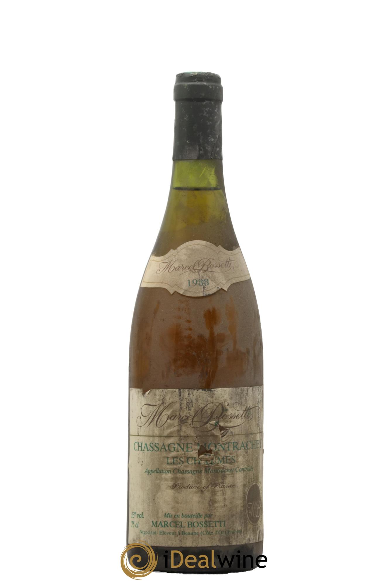 Chassagne-Montrachet Les Chaumes Domaine Marcel Bossetti 1988 - Lot de 1 bouteille - 0